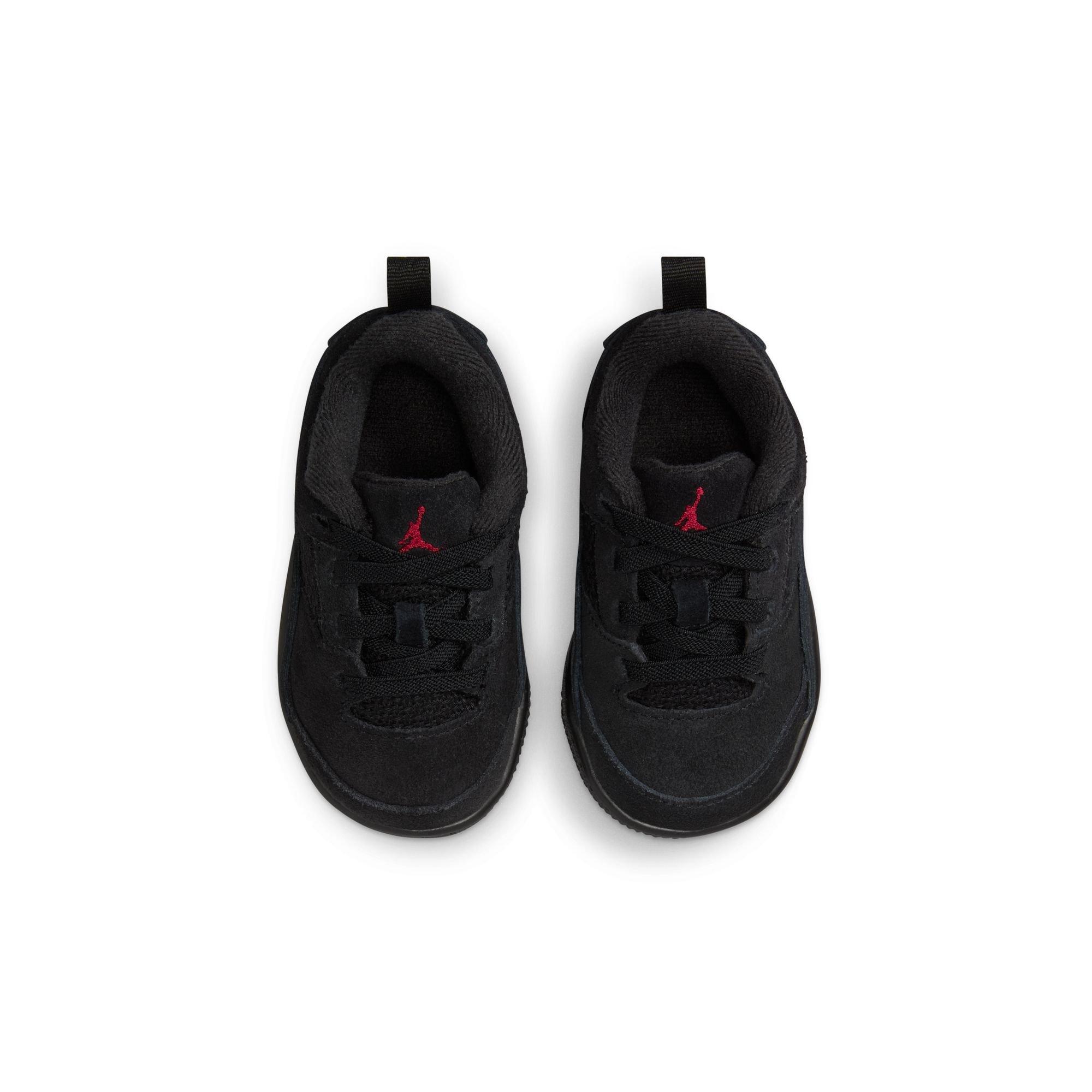 Jordan Flight Court Toddler Boys' "Black/Varsity Red/Gum Med Brown" Shoe