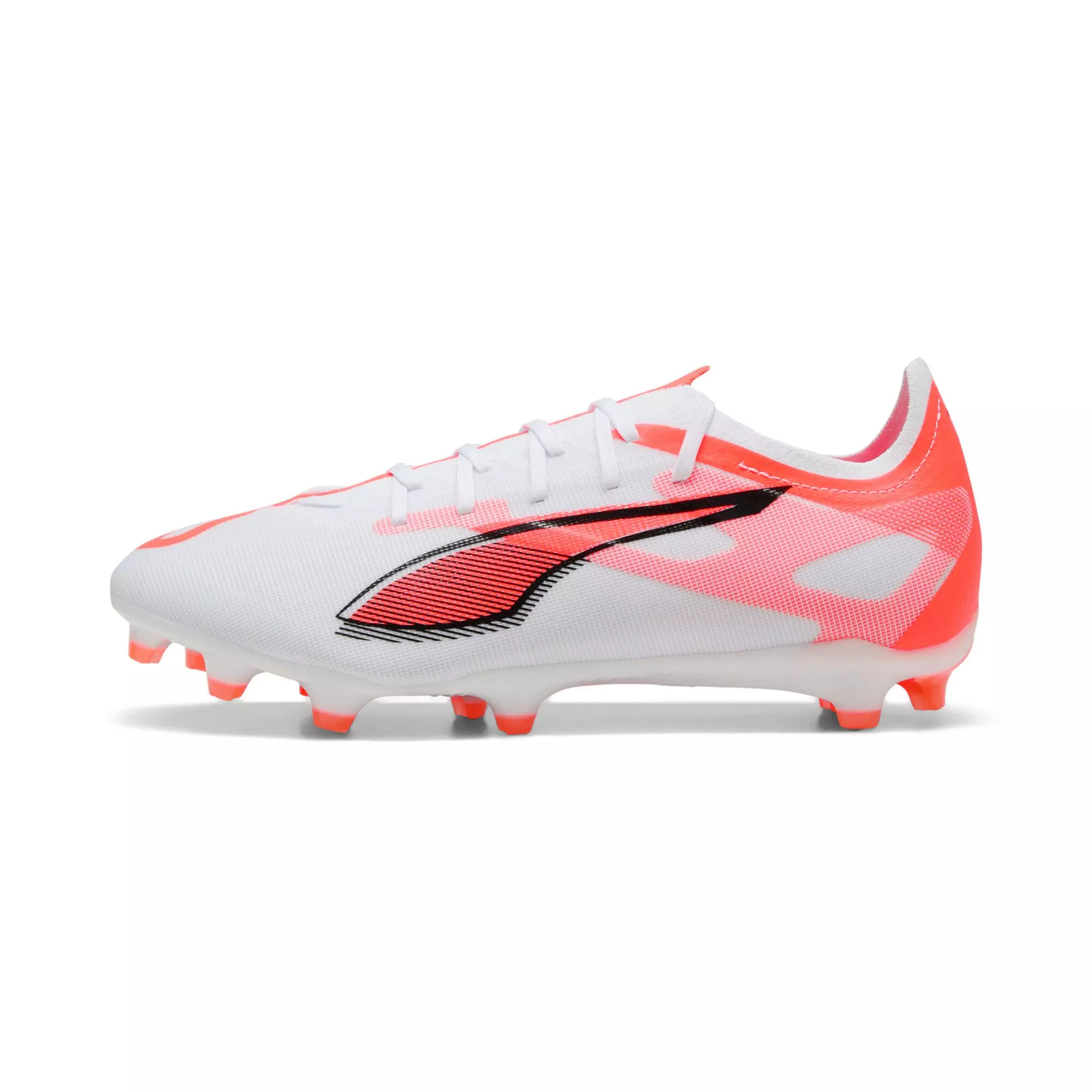 PUMA Ultra 5 Match Unlimited "White/Orange" Men's Soccer Cleat - WHITE/ORANGE