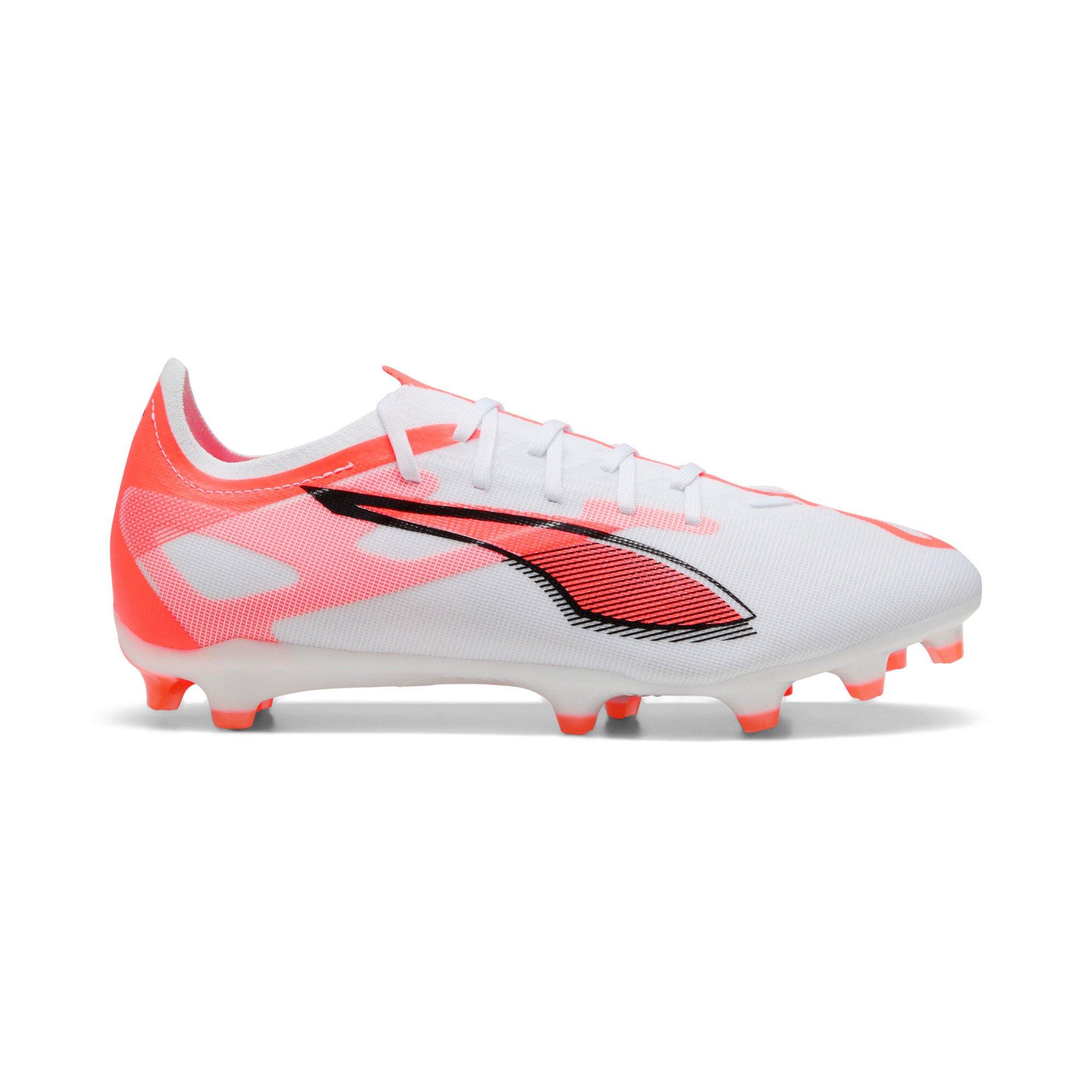 PUMA Ultra 5 Match Unlimited "White/Orange" Men's Soccer Cleat - WHITE/ORANGE Thumbnail View 1