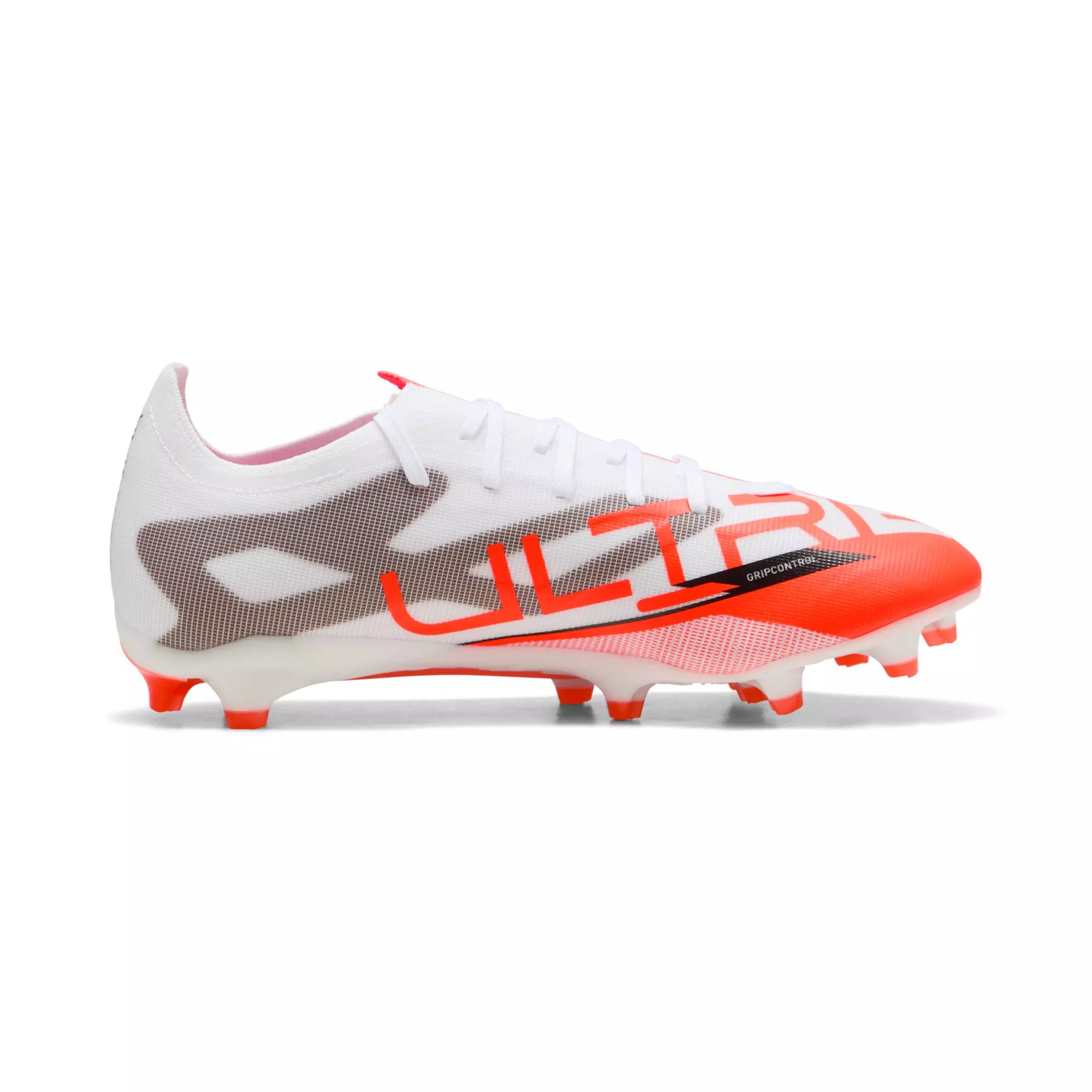 PUMA Ultra 5 Match Unlimited "White/Orange" Men's Soccer Cleat - WHITE/ORANGE