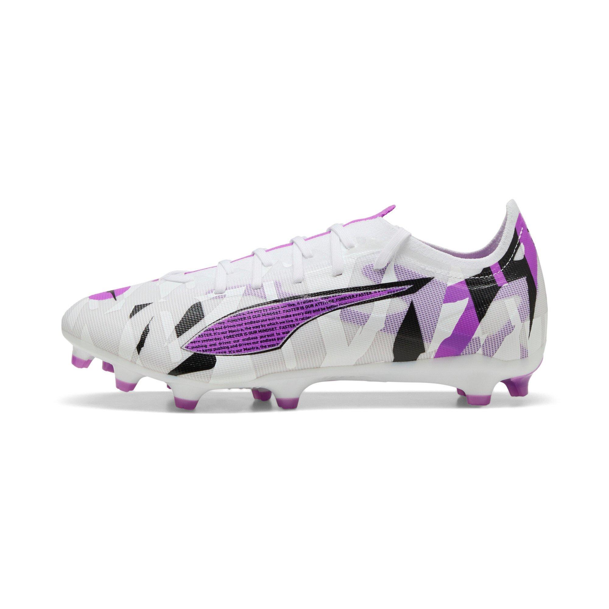 PUMA Ultra 5 Match Forever "White/Purple" Men's Soccer Cleat - WHITE/PURPLE Thumbnail View 4