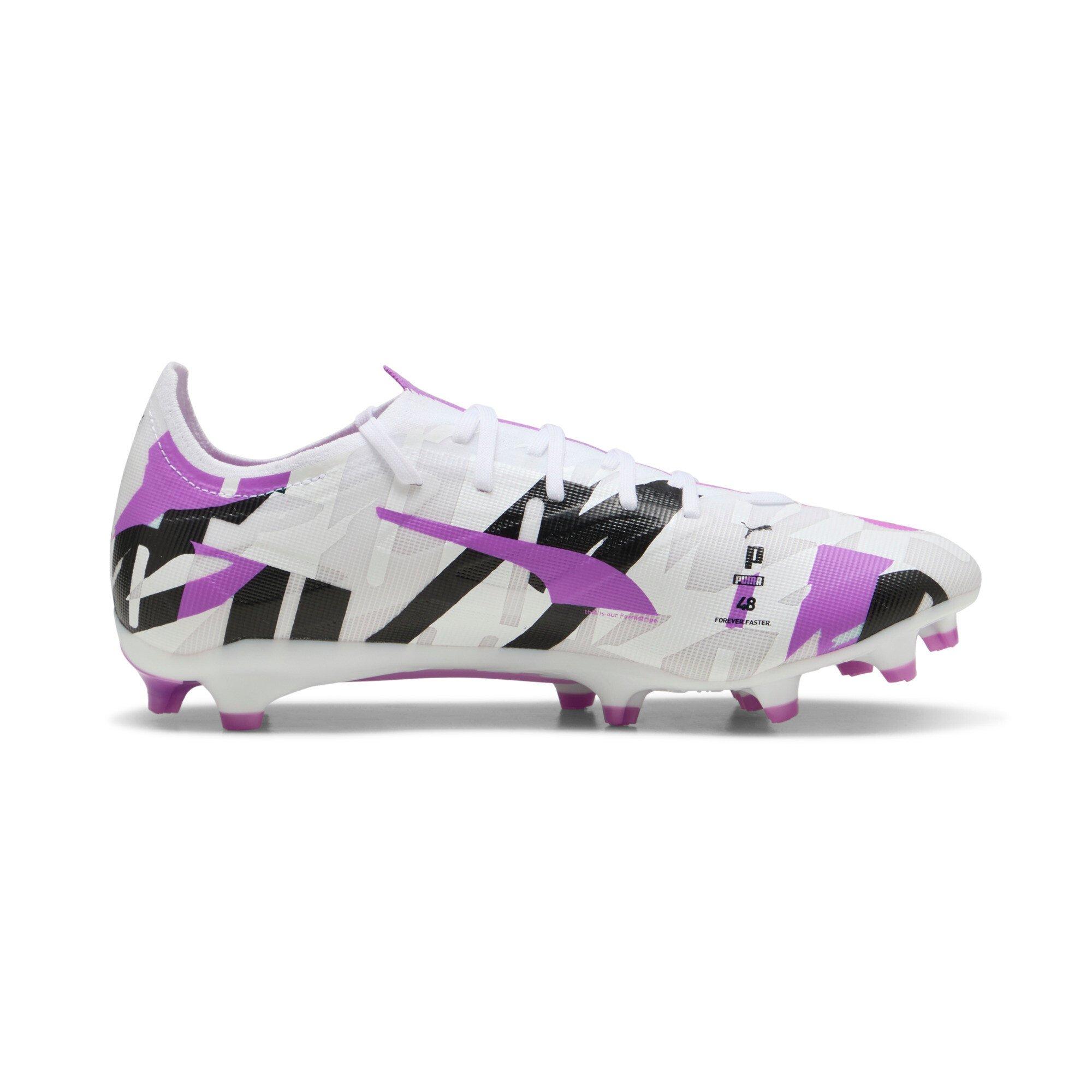 PUMA Ultra 5 Match Forever "White/Purple" Men's Soccer Cleat - WHITE/PURPLE Thumbnail View 2