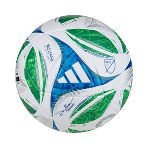adidas MLS League NFHS Soccer Ball - White/Green/Blue