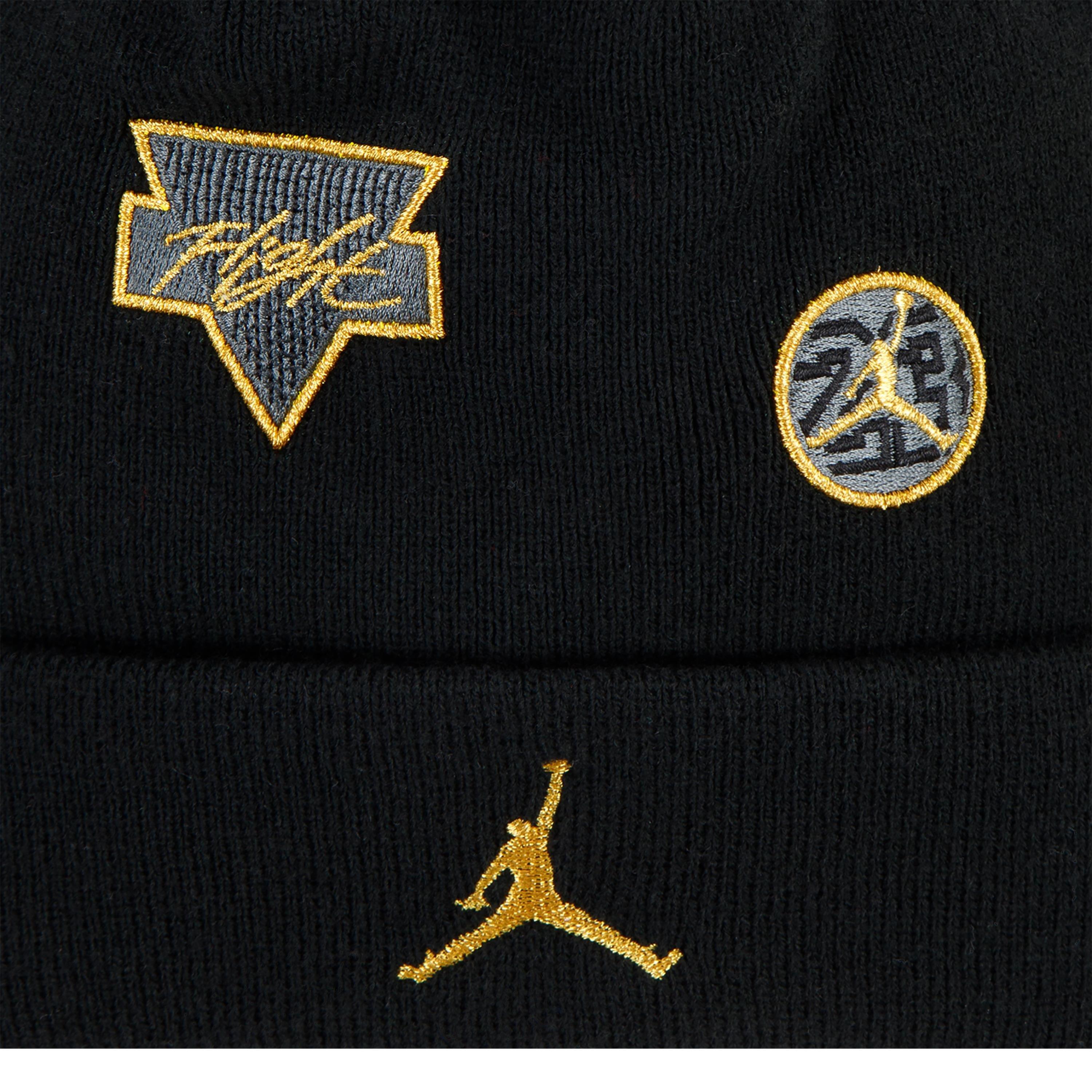 Jordan See Me Shine Black/Gold Beanie