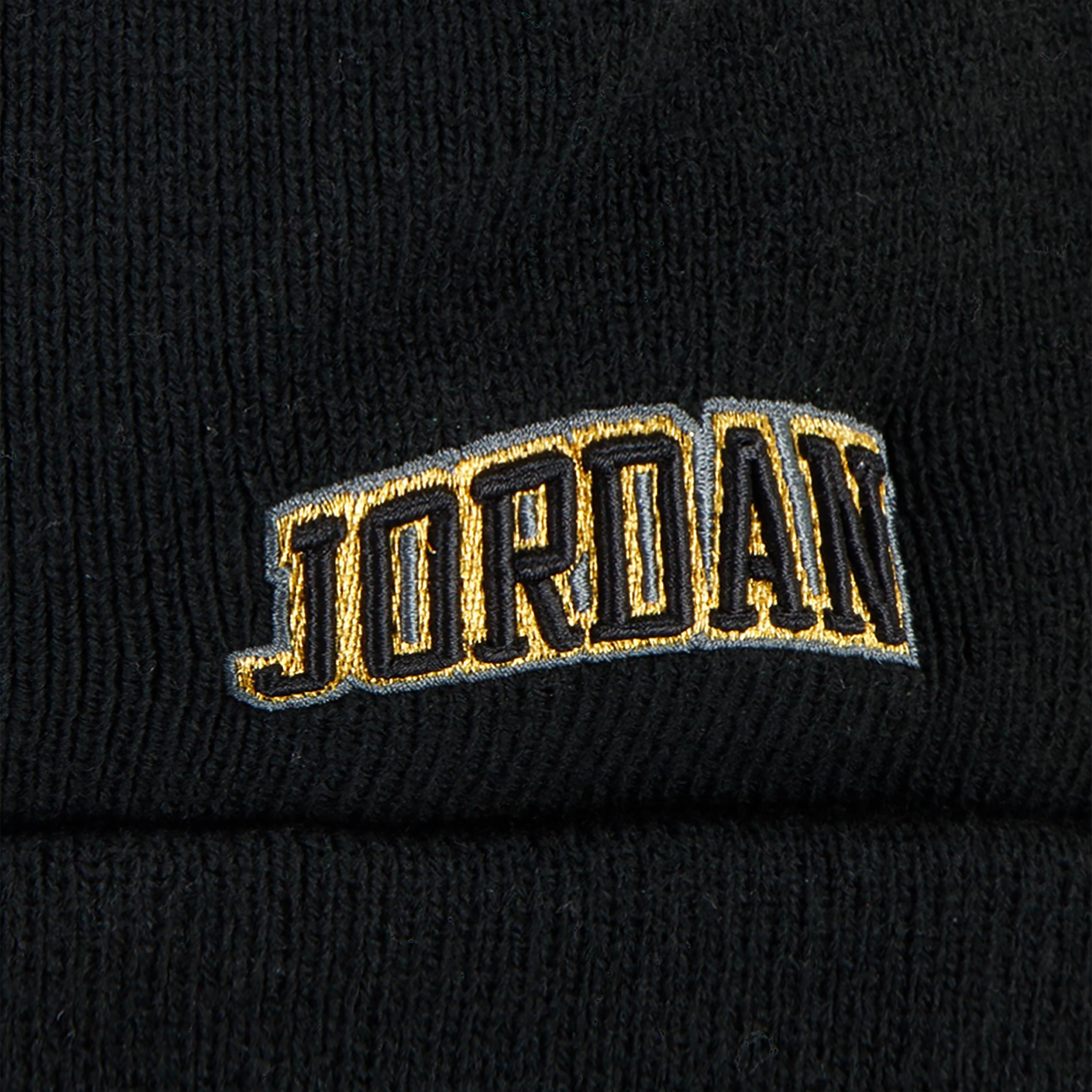 Jordan See Me Shine Black/Gold Beanie