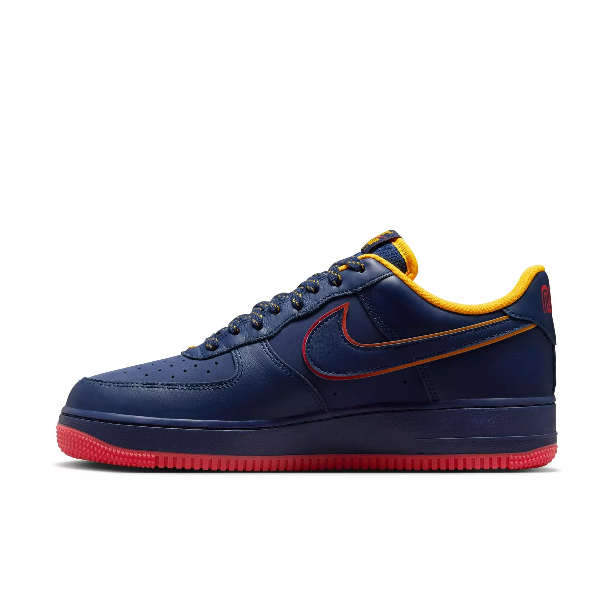 Nike Air Force 1 '07 LV8 "Retro Pack" Men's Shoe - MIDNIGHT NAVY/CRIMSON