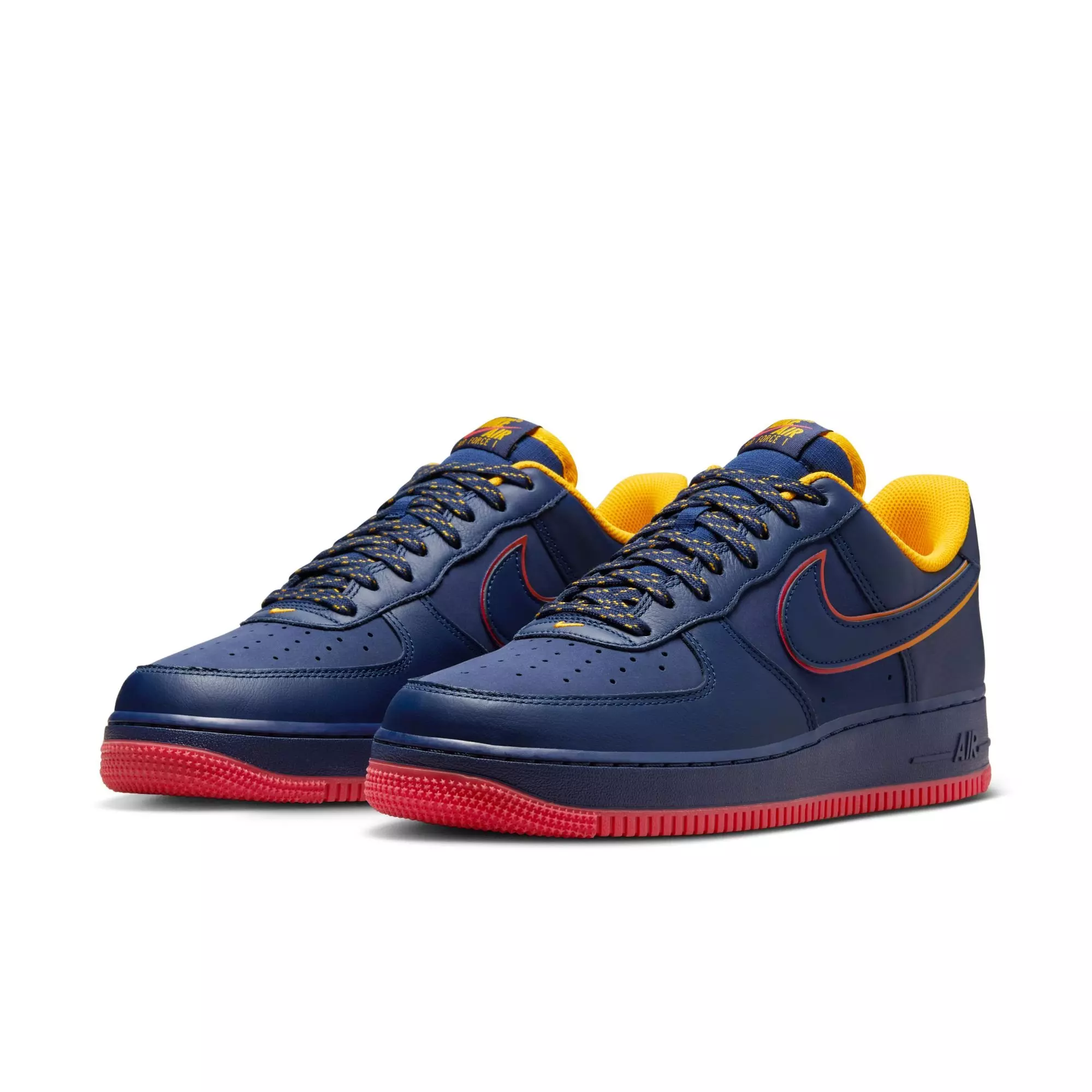 Nike Air Force 1 '07 LV8 "Retro Pack" Men's Shoe - MIDNIGHT NAVY/CRIMSON