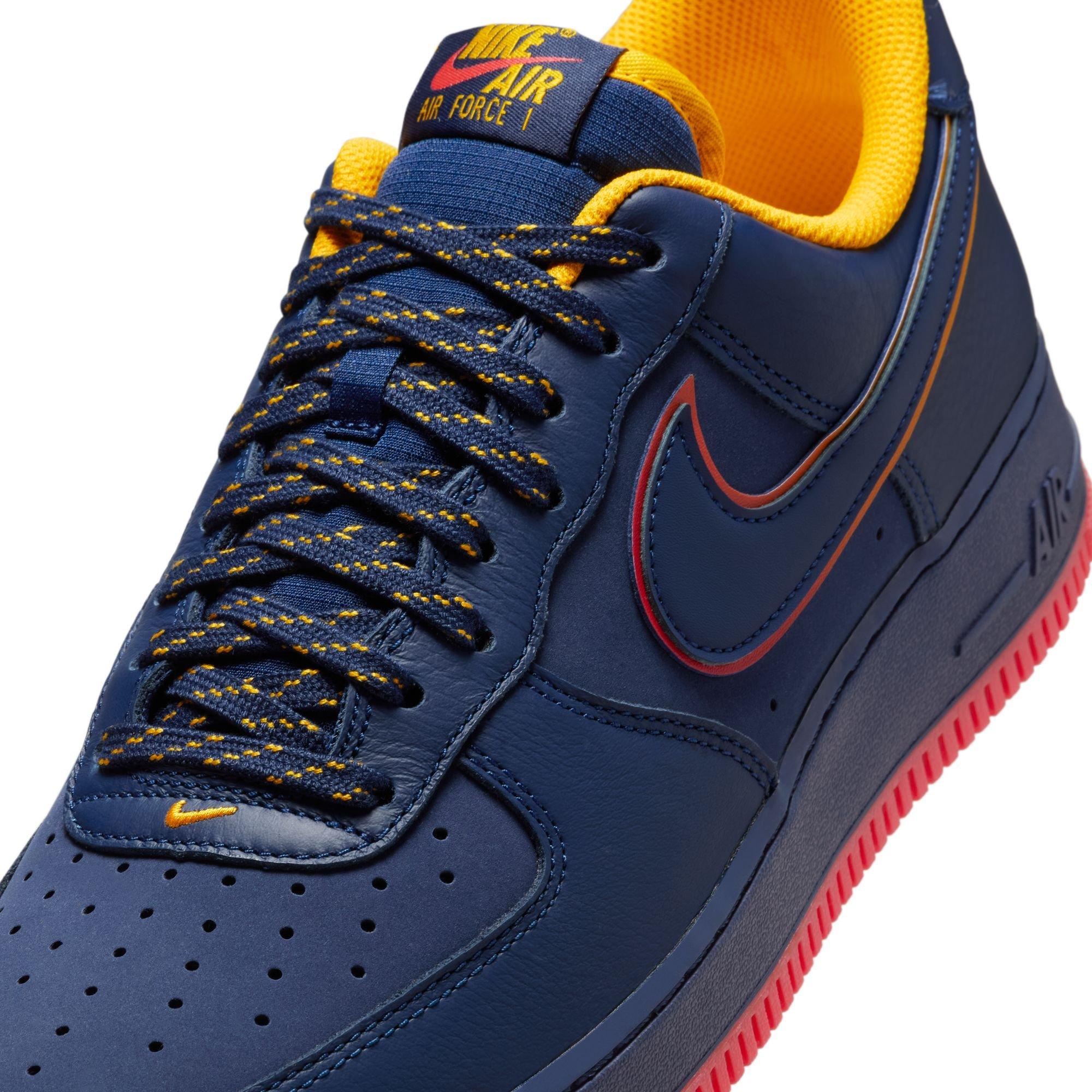 Nike Air Force 1 Low NYC\'s Finest Shoes Men Size 10 Blue Orange Leather Sneakers Nike Air Force 1  main image 3