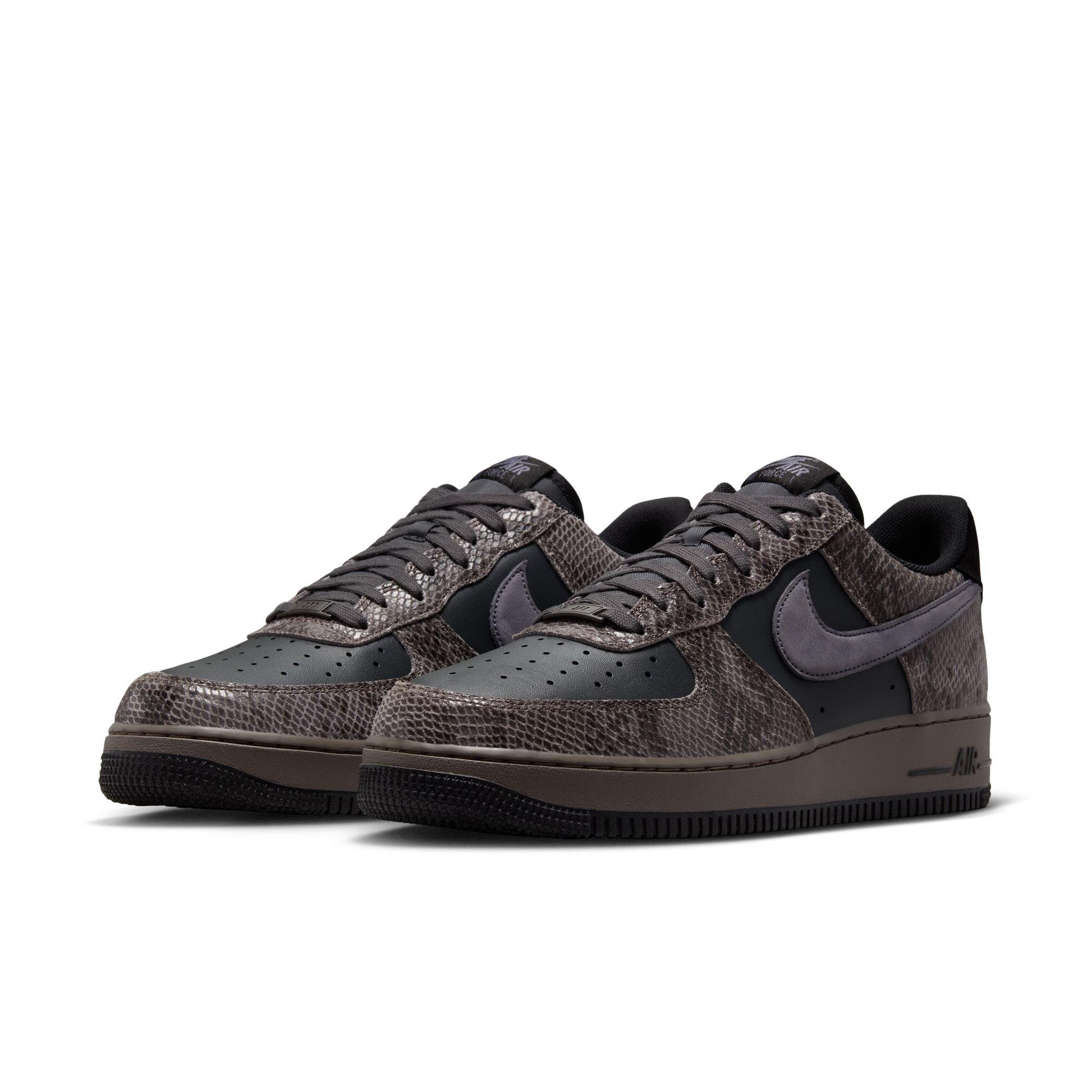Nike Air Force 1 '07 LV8 "Snakeskin" Men's Shoe - OFF NOIR/LIGHT CARBON/CAVE STONE Thumbnail View 3