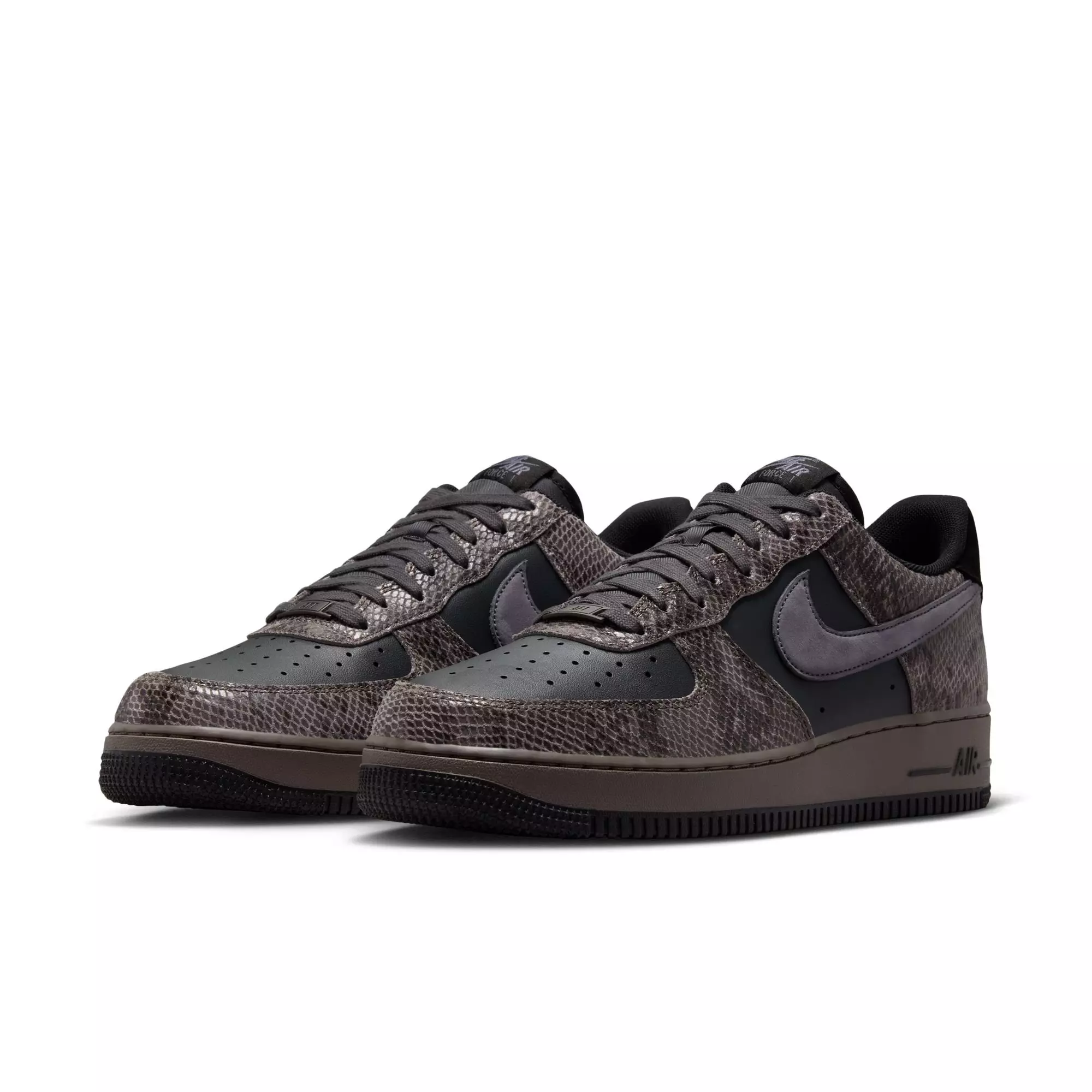 Nike Air Force 1 '07 LV8 "Snakeskin" Men's Shoe - OFF NOIR/LIGHT CARBON/CAVE STONE