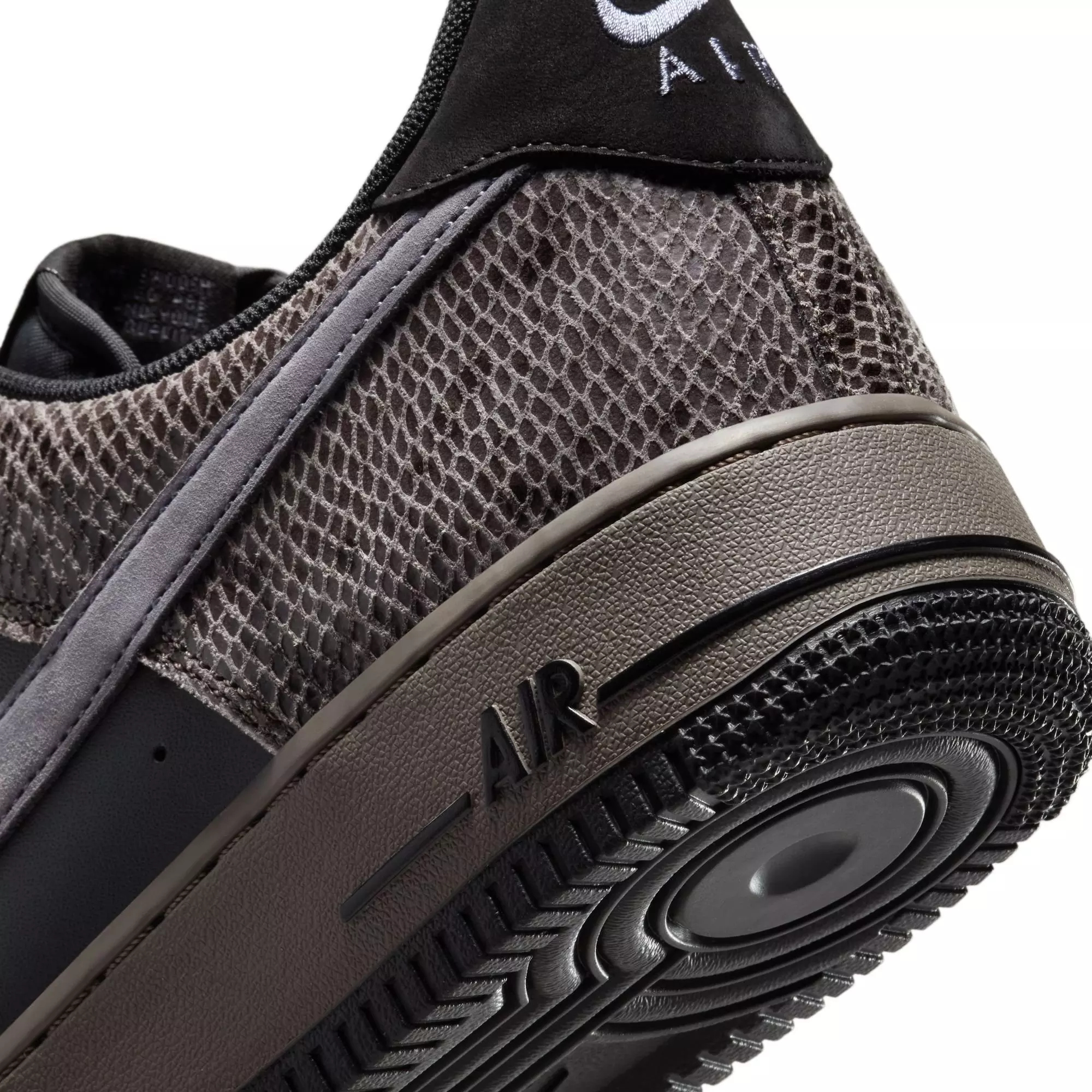 Nike Air Force 1 '07 LV8 "Snakeskin" Men's Shoe - OFF NOIR/LIGHT CARBON/CAVE STONE
