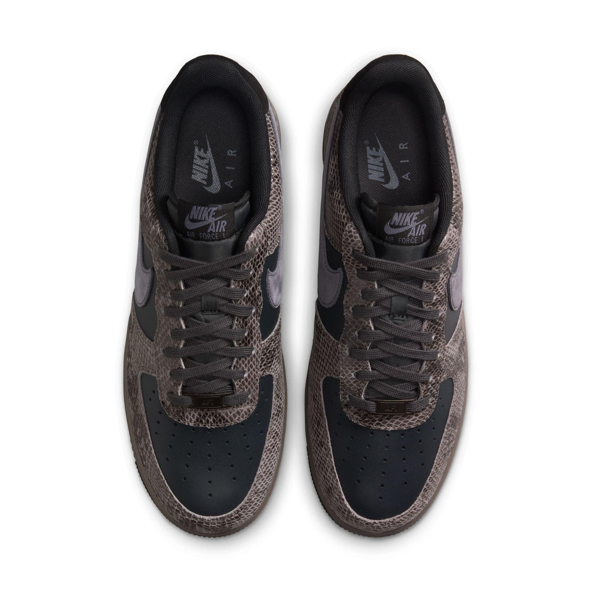 Nike Air Force 1 '07 LV8 "Snakeskin" Men's Shoe - OFF NOIR/LIGHT CARBON/CAVE STONE Thumbnail View 9