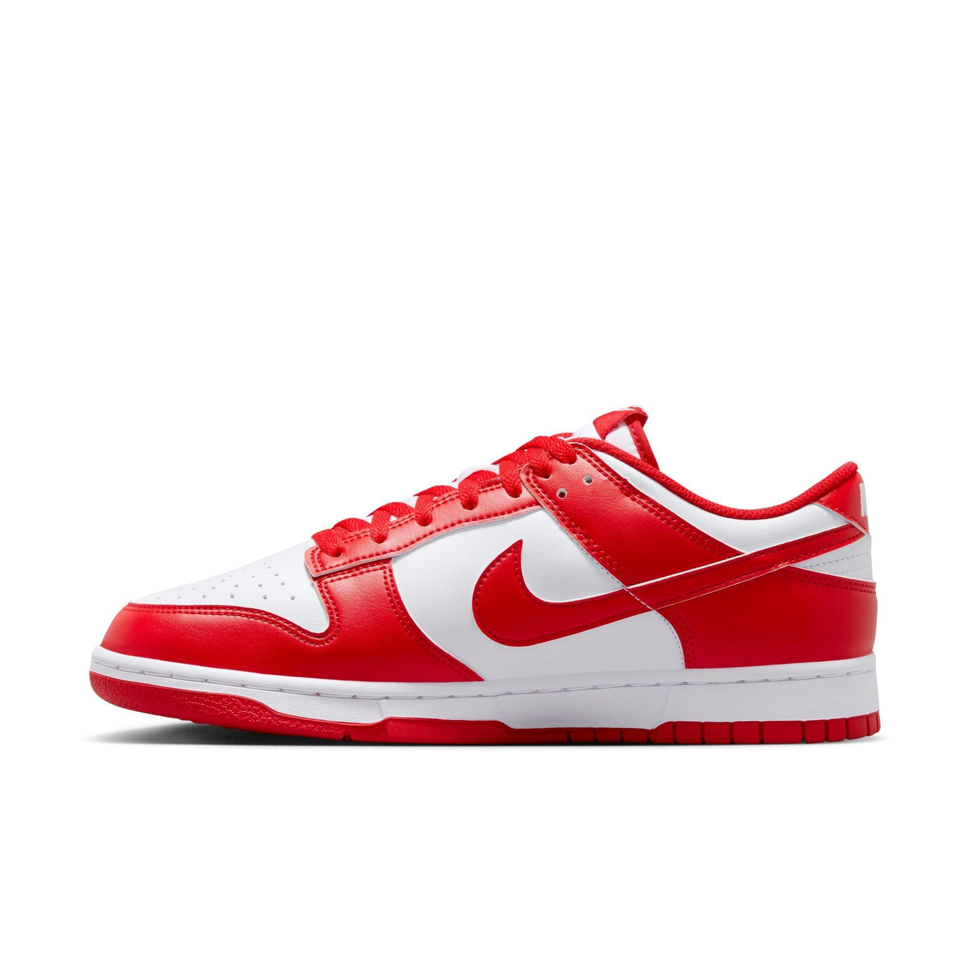 Nike Dunk Low "St. John's" Men's Shoe - WHITE/UNIVERSITY RED Thumbnail View 7