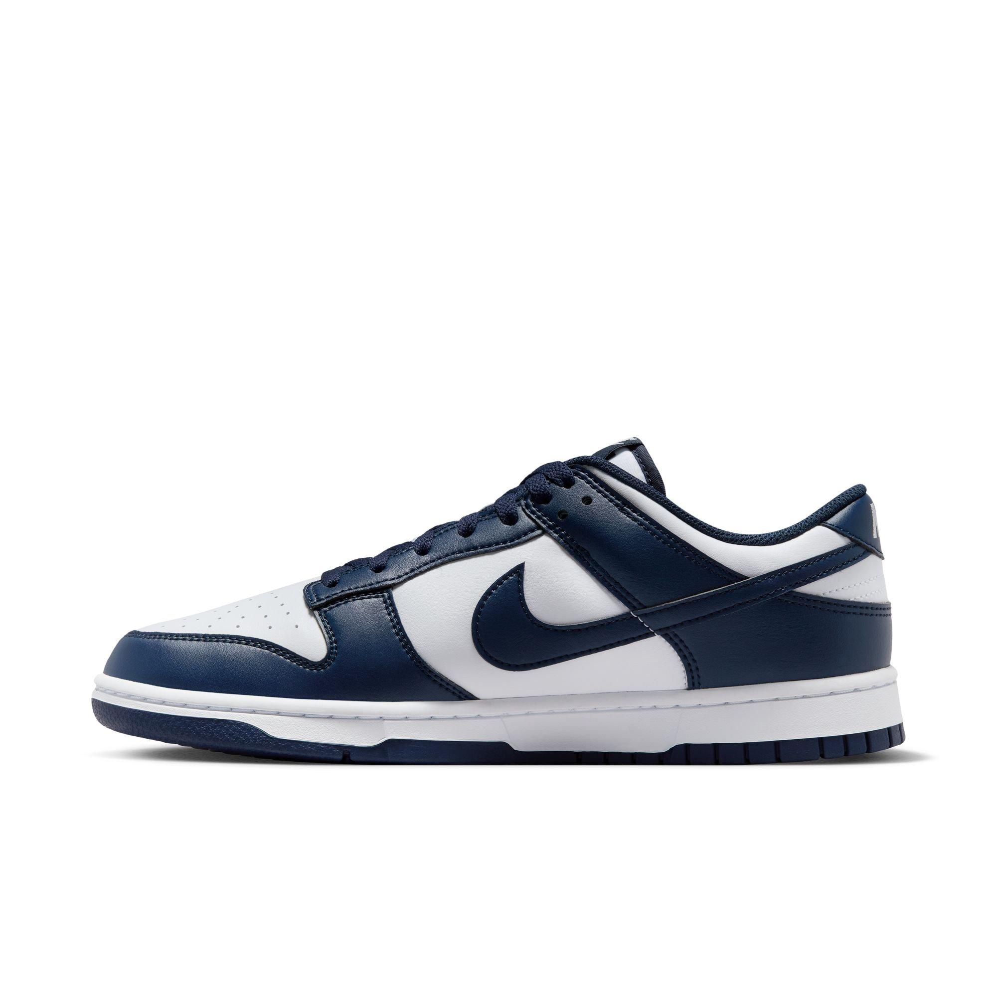 Nike Dunk Low Retro "White/Midnight Navy" Men's Shoe