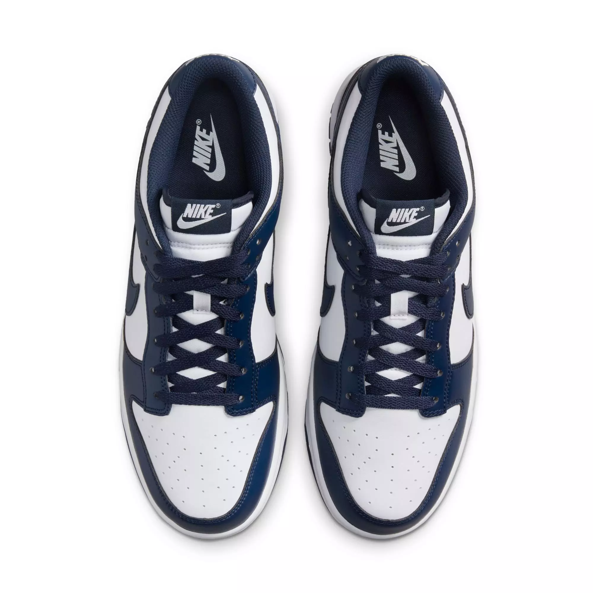 Nike Dunk Low Retro "White/Midnight Navy" Men's Shoe - WHITE/NAVY