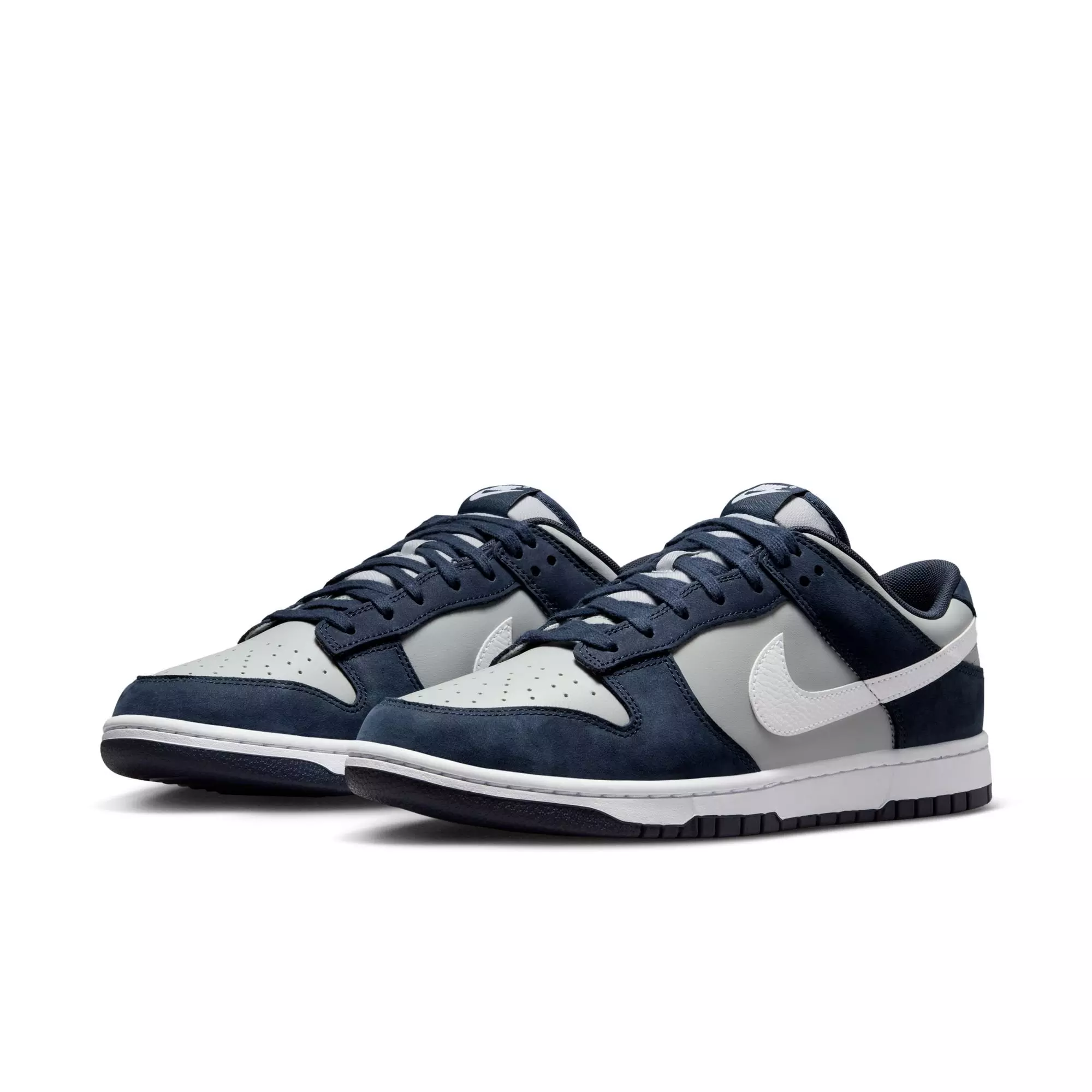 Nike Dunk Low "Obsidian/White/Lt Smoke Grey" Men's Shoe - WHITE/GREY