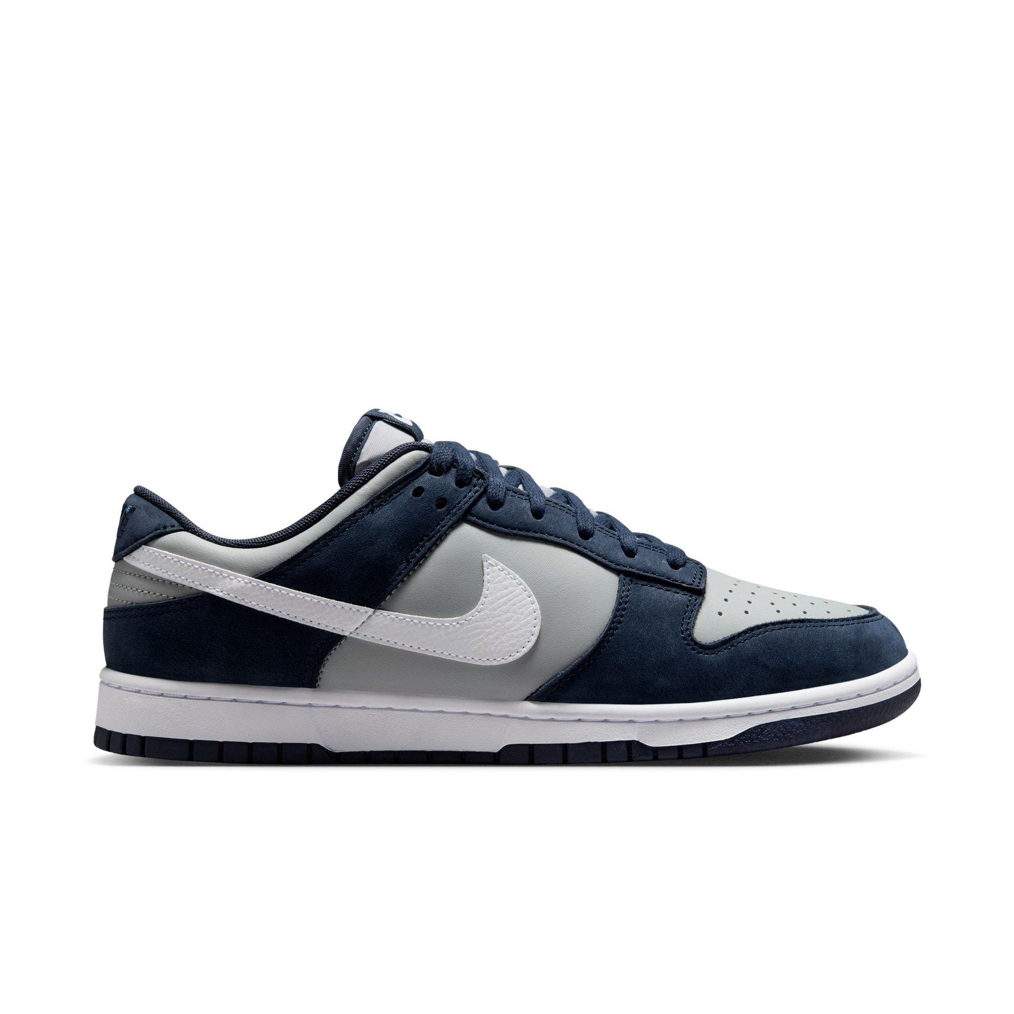 Nike Dunk Low "Obsidian/White/Lt Smoke Grey" Men's Shoe - WHITE/GREY