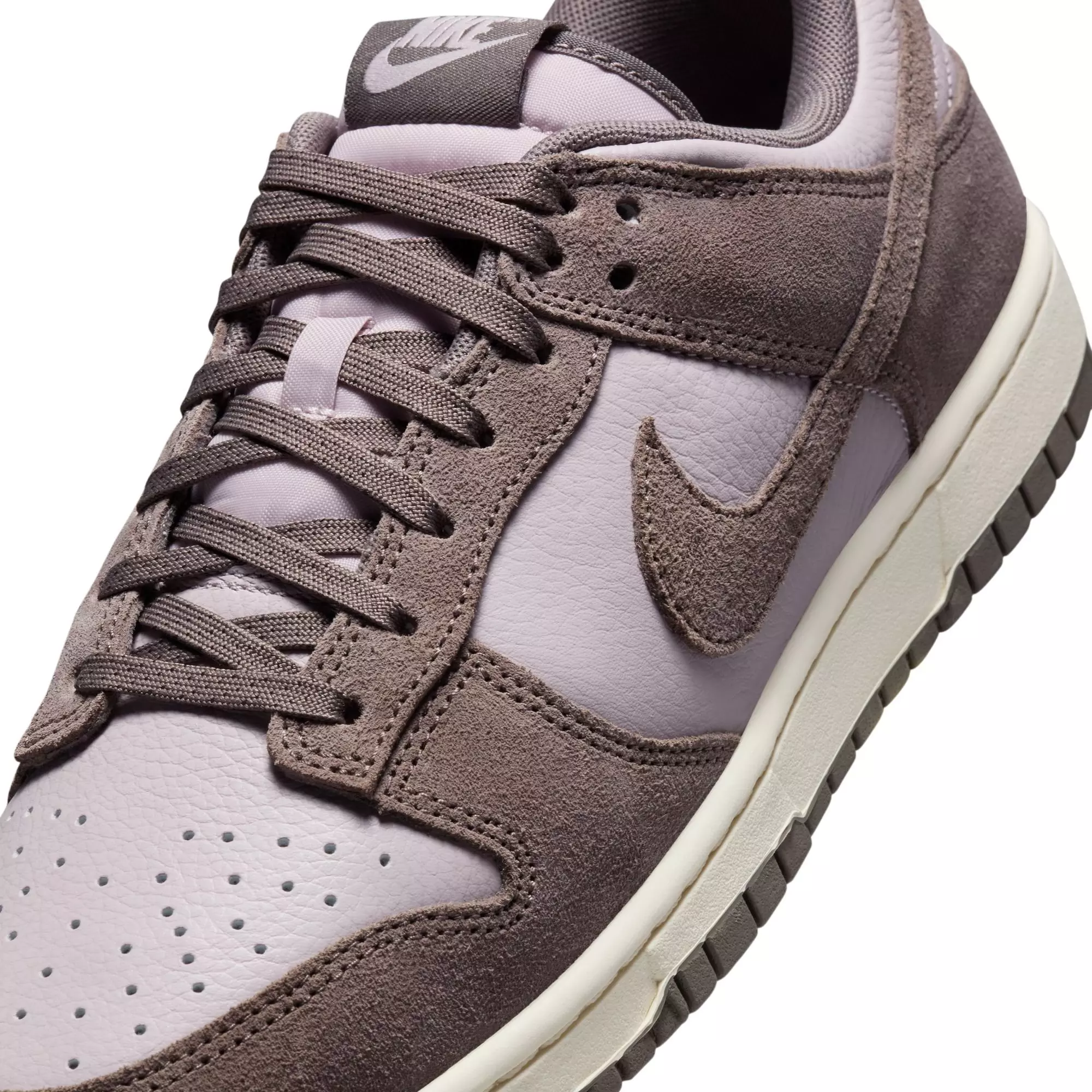 Nike Dunk Low Retro SE Leather "Platinum Violet/Cave Stone/Pale Ivory" Men's Shoe - VIOLET