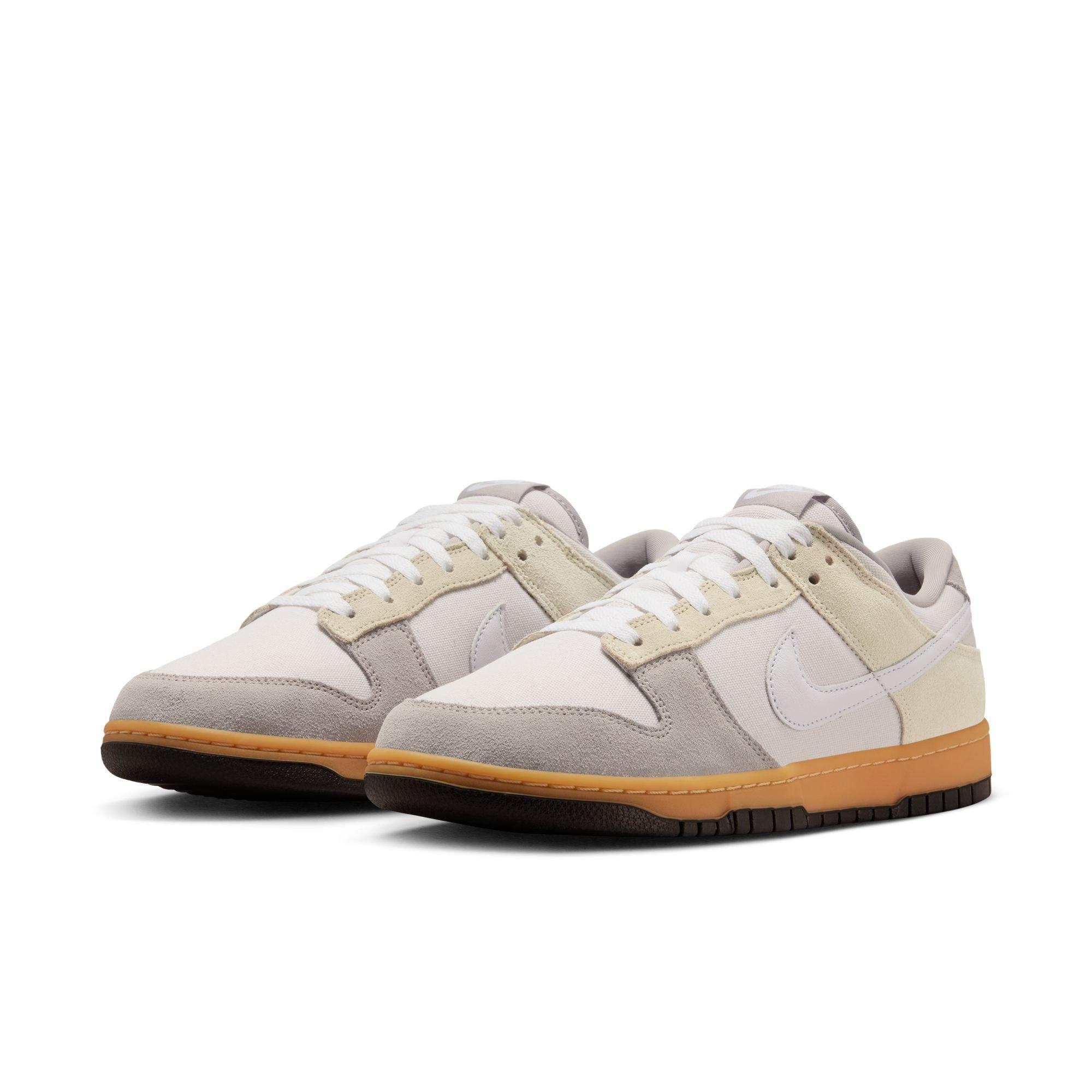 Nike Dunk Low "Phantom/White/College Grey/Lt Khaki" Men's Shoe - WHITE/TAN Thumbnail View 4