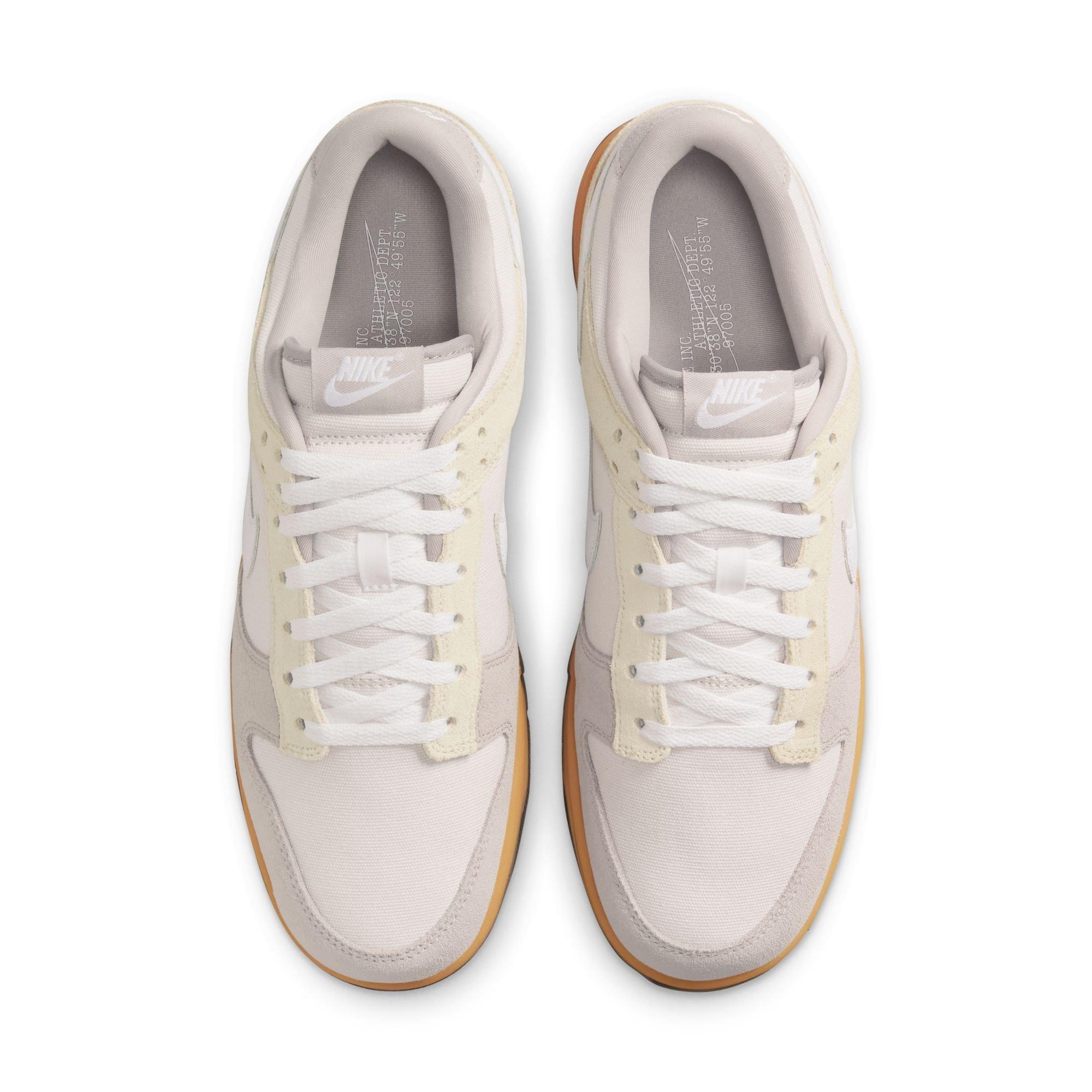 Nike Dunk Low "Phantom/White/College Grey/Lt Khaki" Men's Shoe - WHITE/TAN Thumbnail View 5