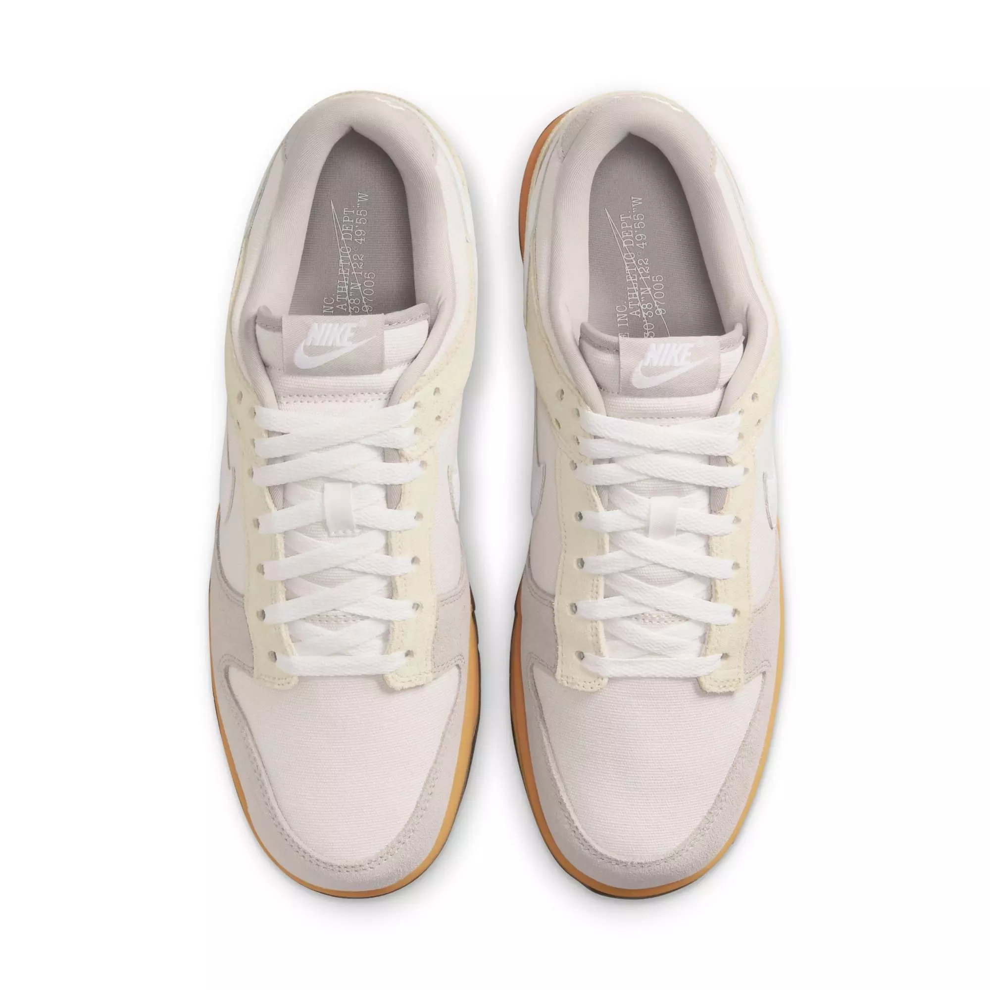 Nike Dunk Low "Phantom/White/College Grey/Lt Khaki" Men's Shoe - WHITE/TAN
