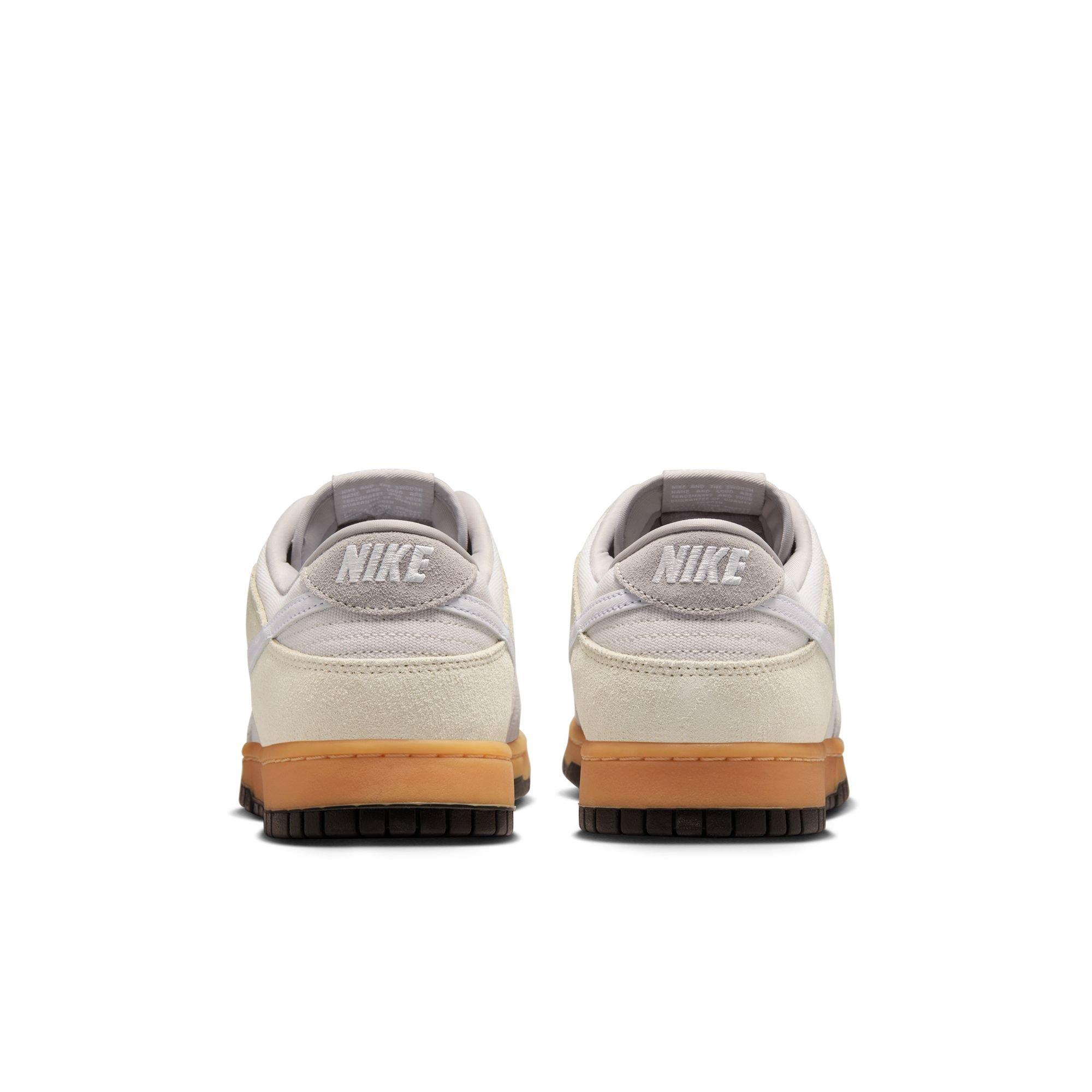 Nike Dunk Low "Phantom/White/College Grey/Lt Khaki" Men's Shoe - WHITE/TAN Thumbnail View 6