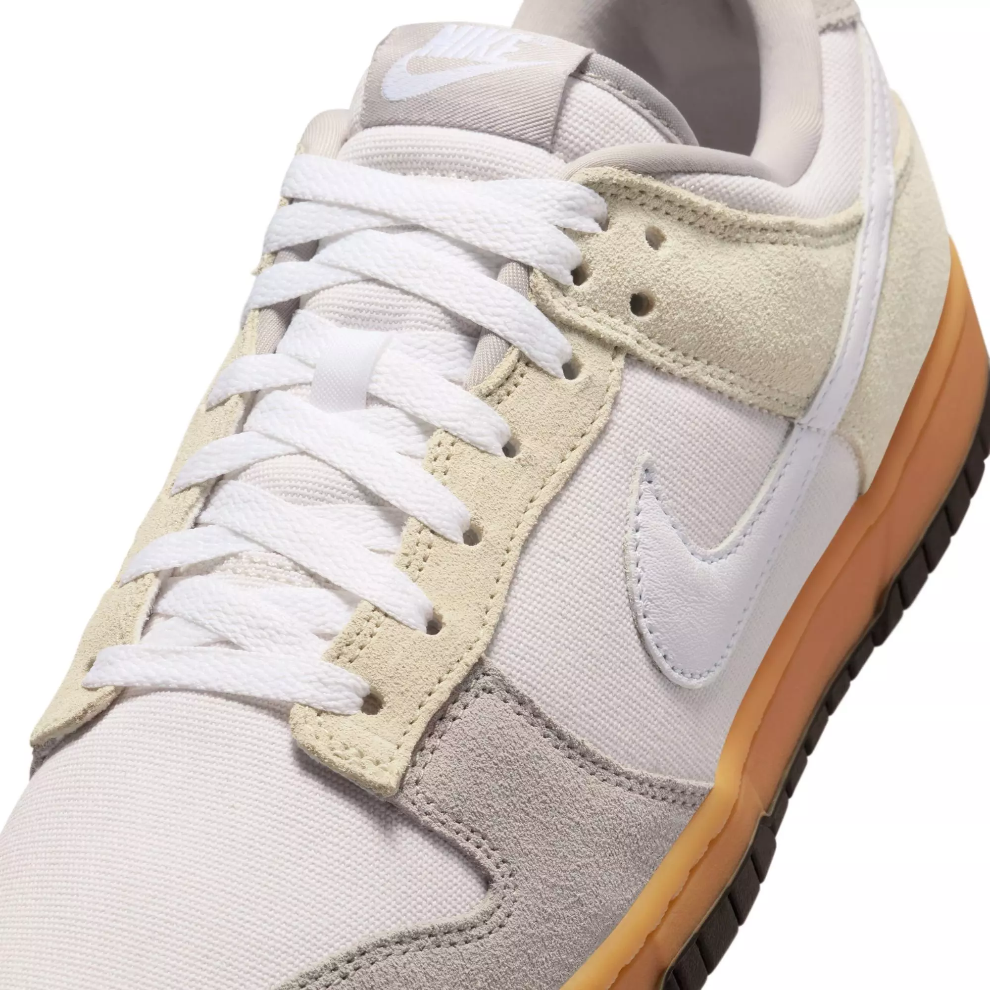 Nike Dunk Low "Phantom/White/College Grey/Lt Khaki" Men's Shoe - WHITE/TAN