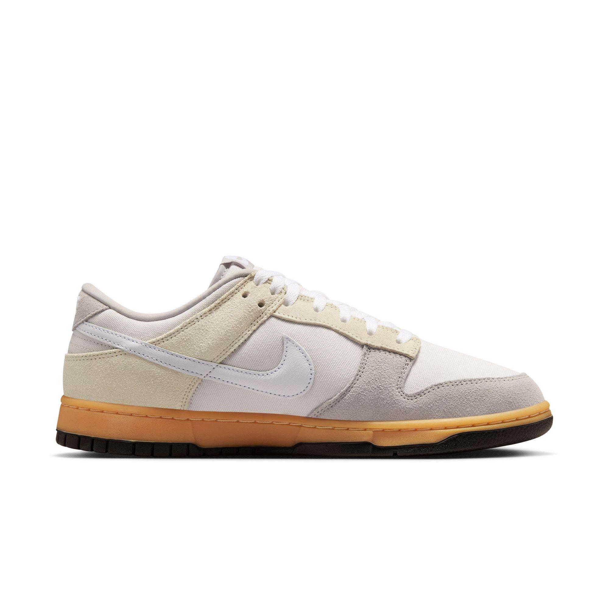 Nike Dunk Low "Phantom/White/College Grey/Lt Khaki" Men's Shoe - WHITE/TAN Thumbnail View 2