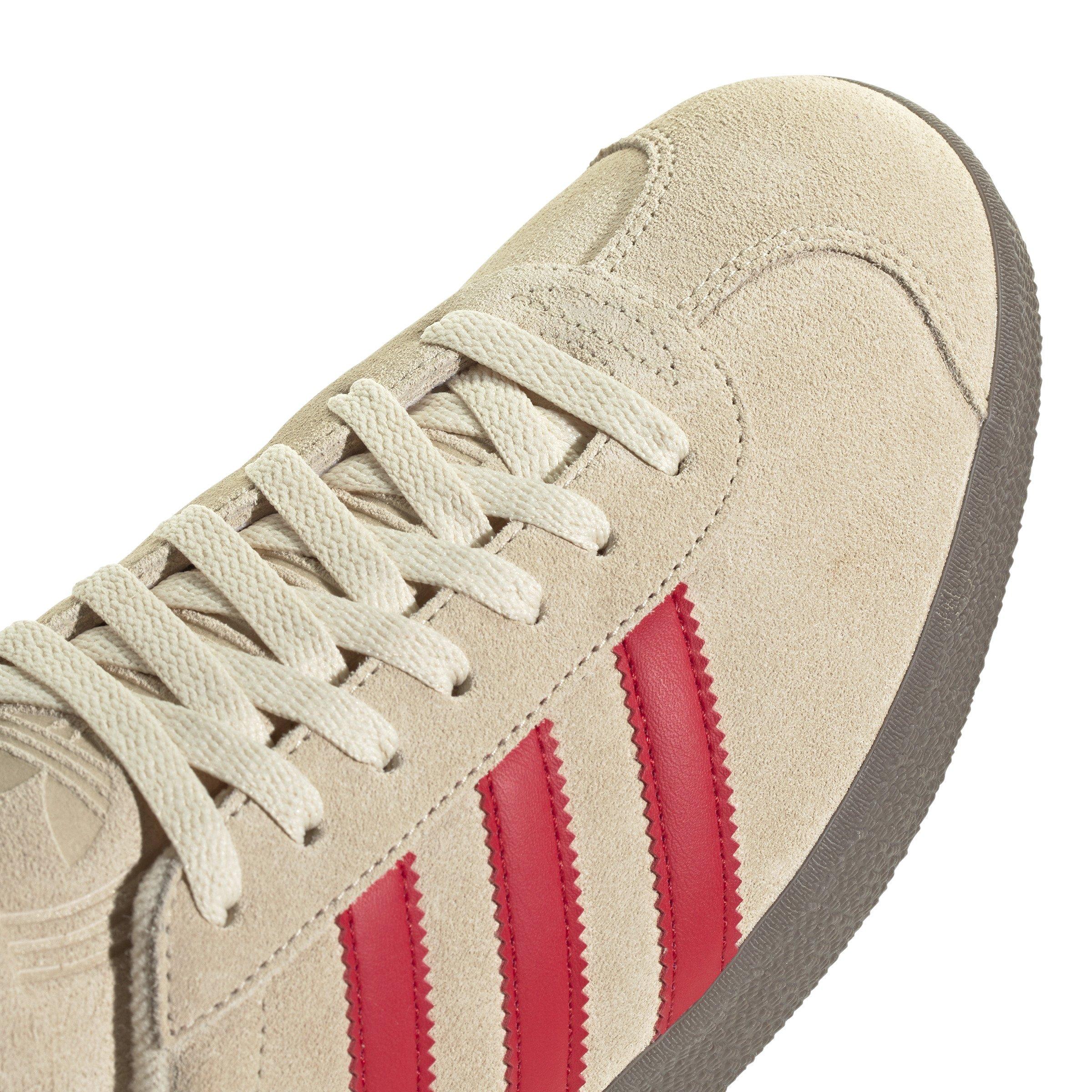 adidas Originals Gazelle "Sand Strata/Better Scarlet/Ftwr White" Men's Shoe - RED/WHITE Thumbnail View 3