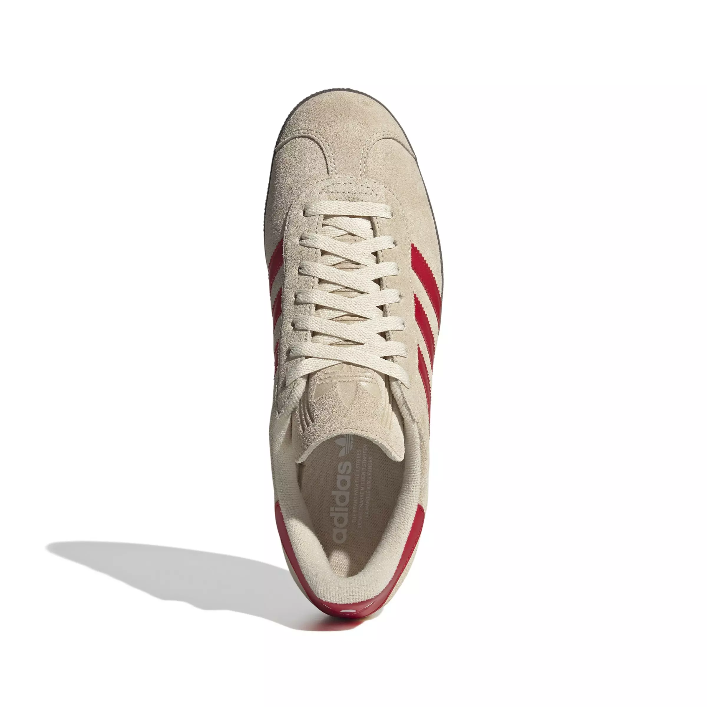 adidas Originals Gazelle "Sand Strata/Better Scarlet/Ftwr White" Men's Shoe - RED/WHITE