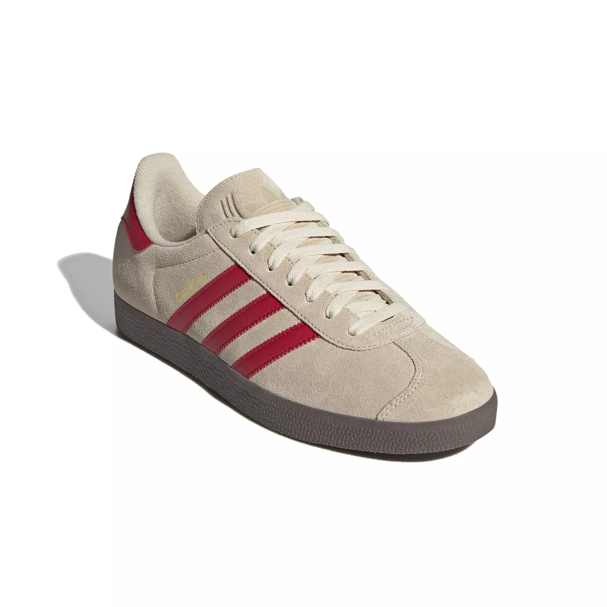 adidas Originals Gazelle "Sand Strata/Better Scarlet/Ftwr White" Men's Shoe - RED/WHITE