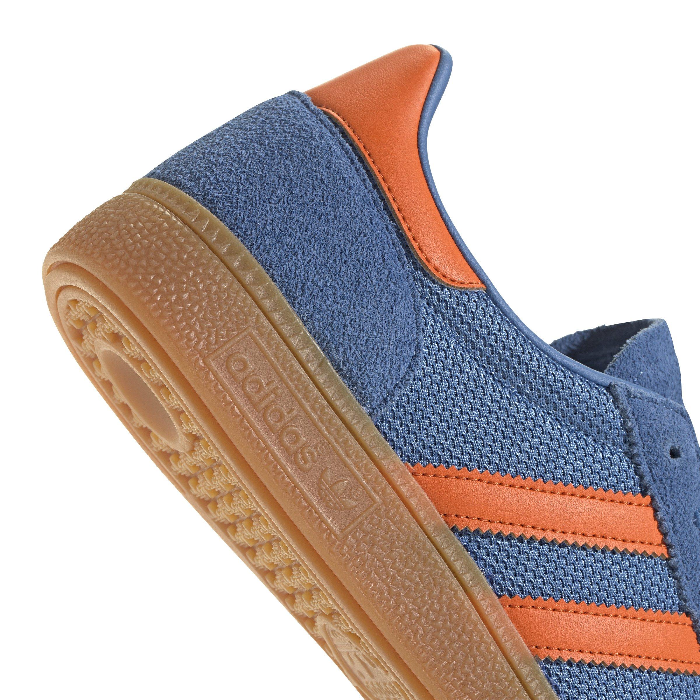 adidas Originals Handball Spezial "Focus Blue/Orange/Gum" Men's Shoe - BLUE/ORANGE Thumbnail View 5