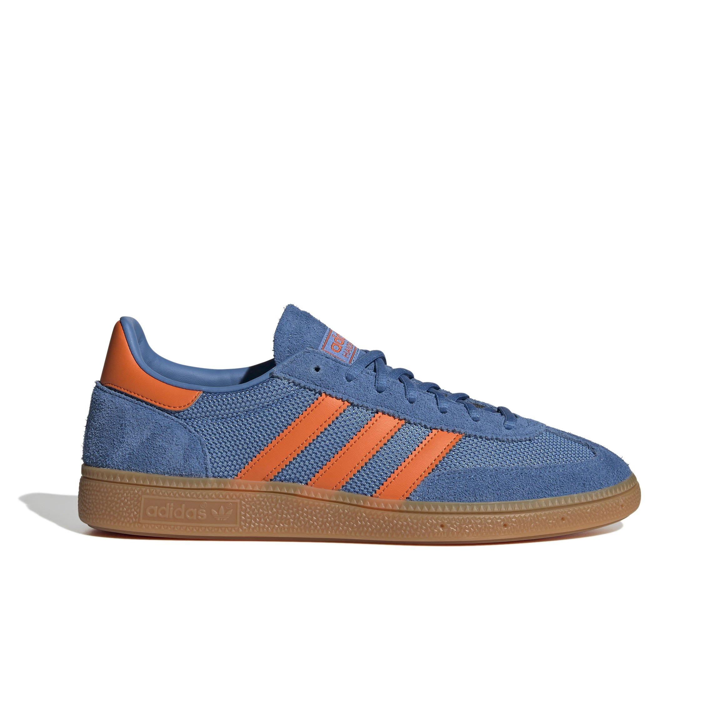 adidas Originals Handball Spezial "Focus Blue/Orange/Gum" Men's Shoe - BLUE/ORANGE Thumbnail View 1