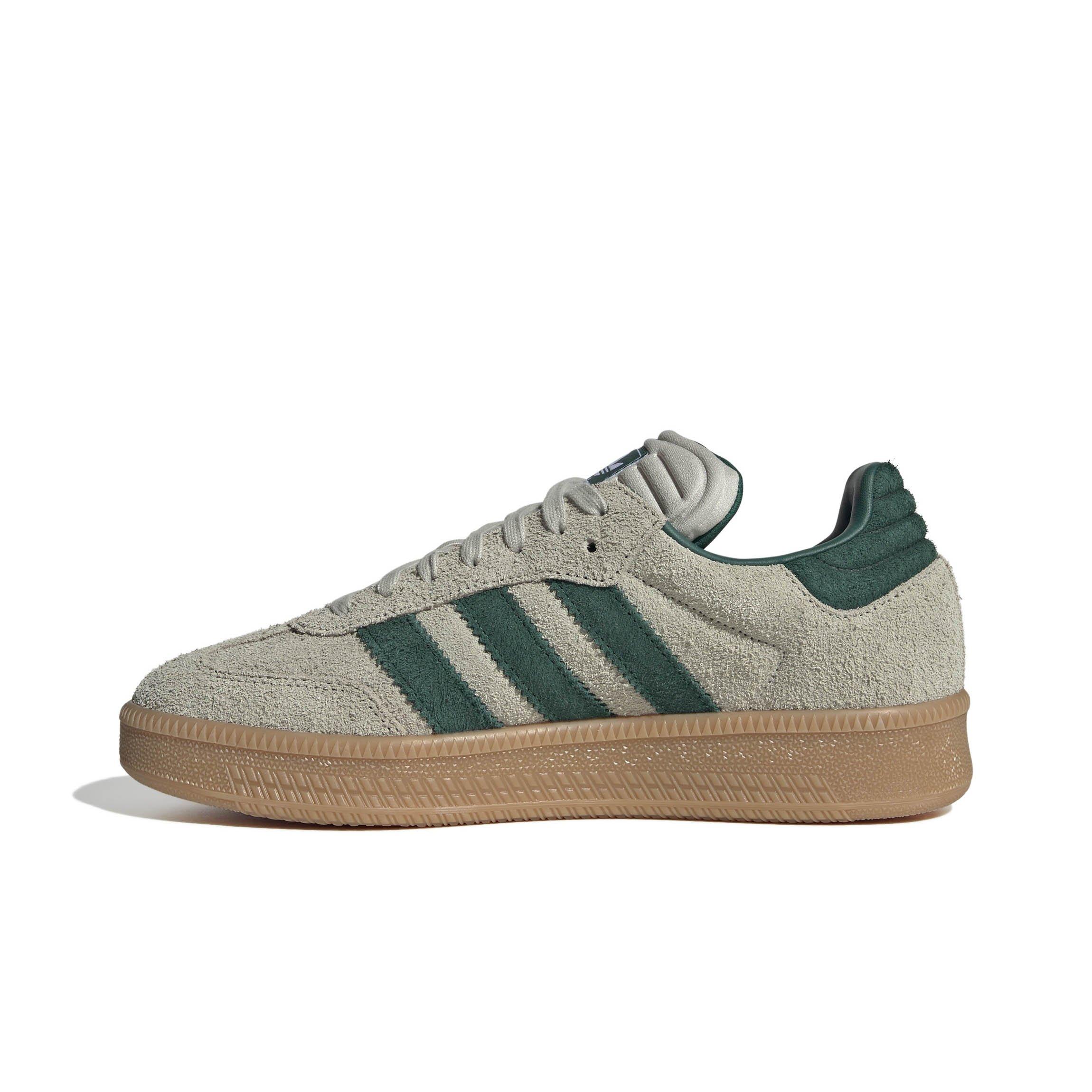 adidas Originals Samba XLG "Putty Grey/Collegiate Green/Gum" Men's Shoe - GREY/GREEN Thumbnail View 2