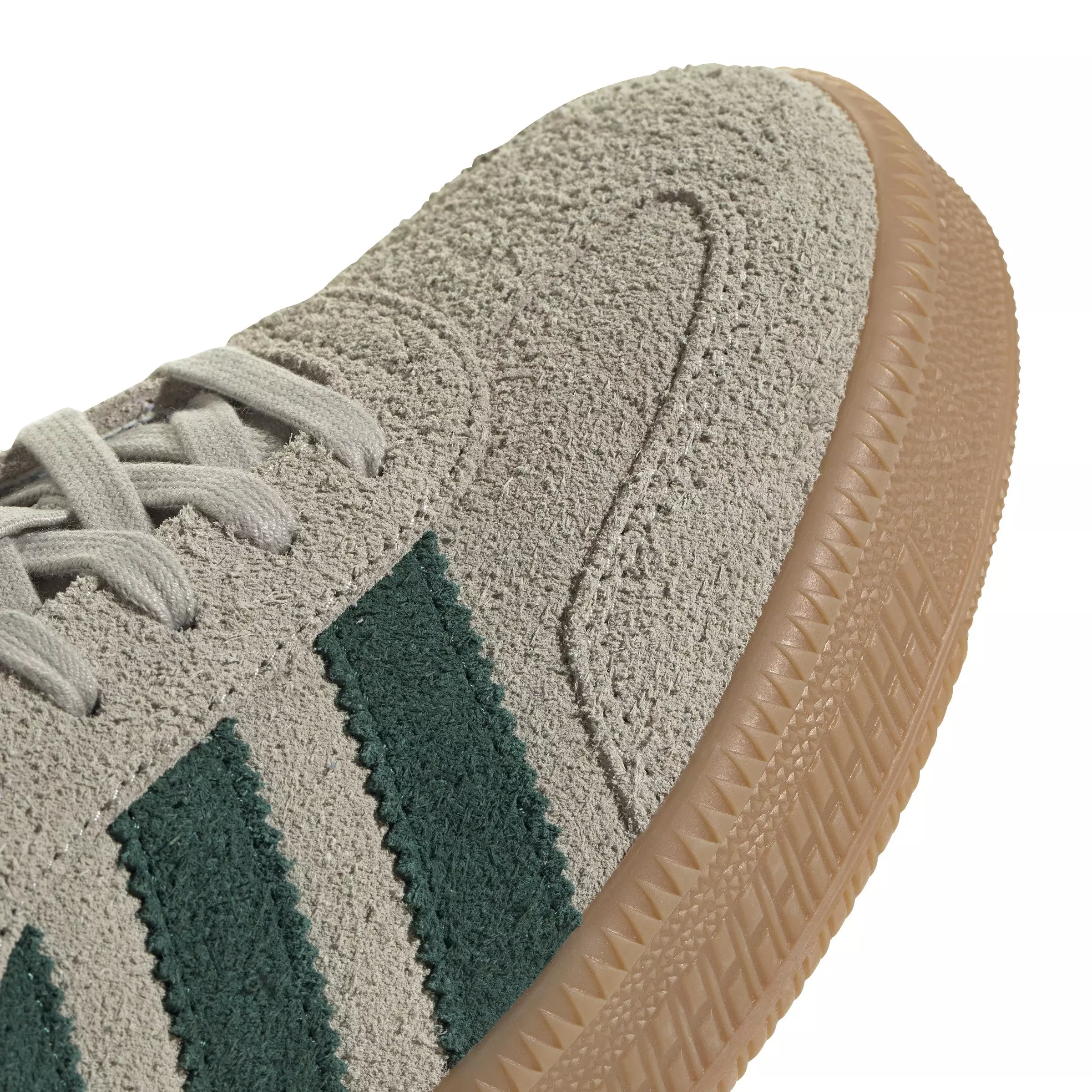 adidas Originals Samba XLG "Putty Grey/Collegiate Green/Gum" Men's Shoe - GREY/GREEN