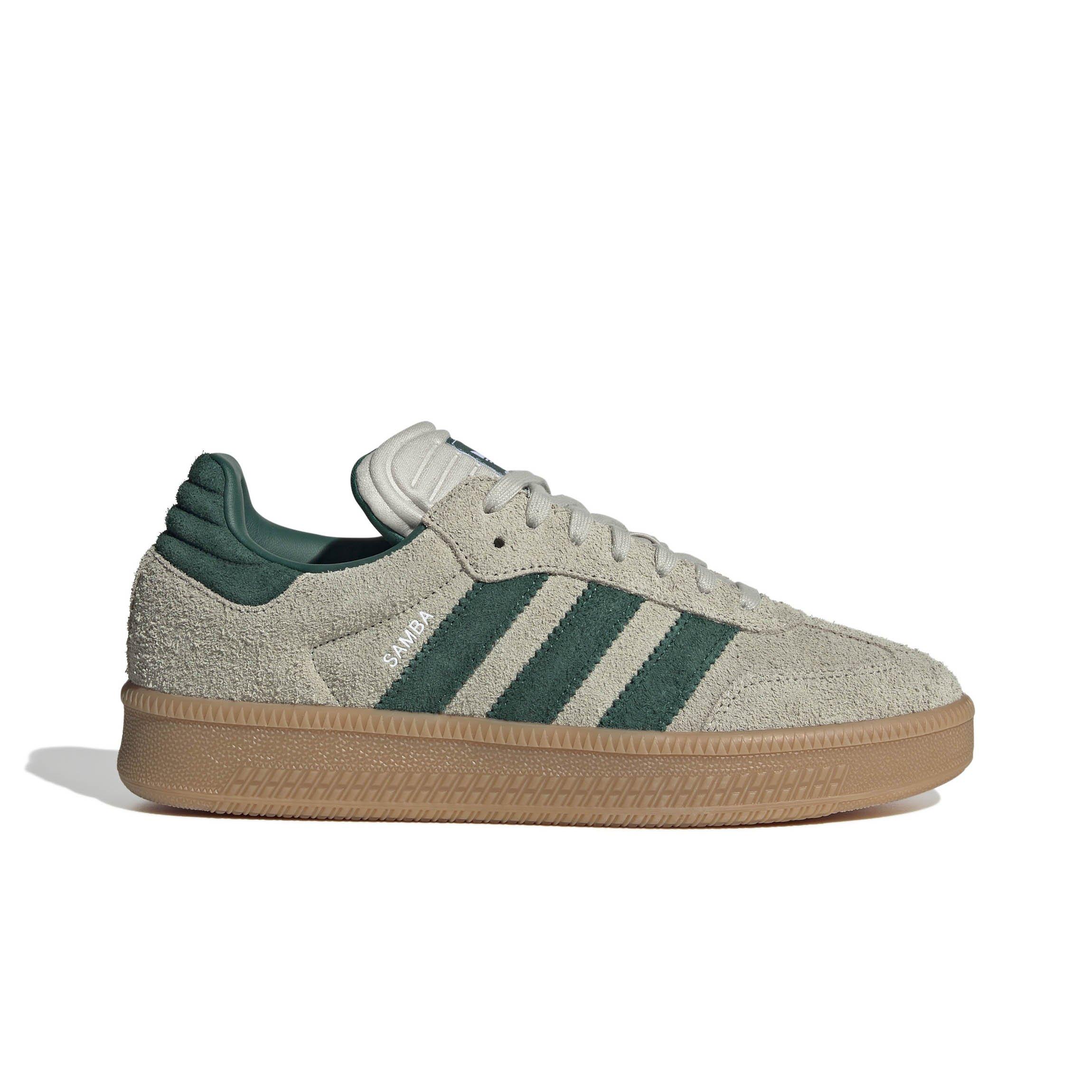 adidas Originals Samba XLG "Putty Grey/Collegiate Green/Gum" Men's Shoe - GREY/GREEN