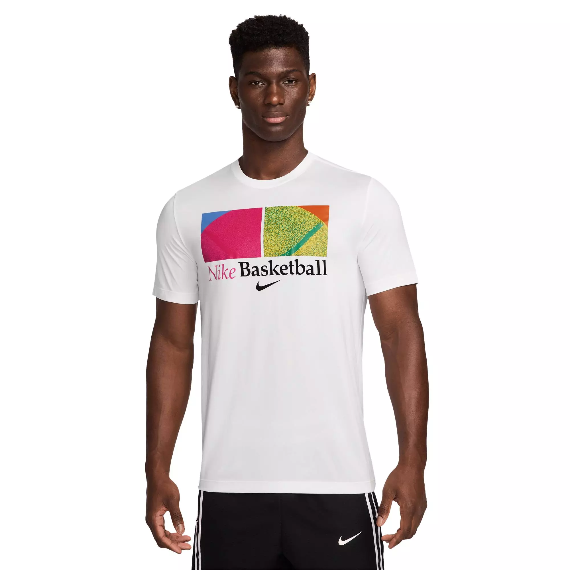 Nike Men's Dri-FIT Basketball Tee - White - WHITE