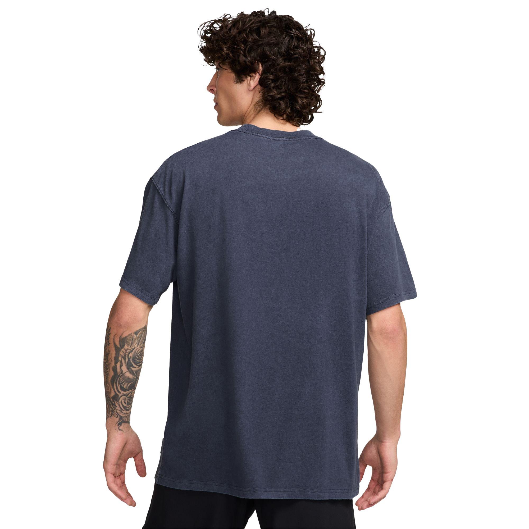Nike Men's Fitness Tee - BLUE Thumbnail View 2