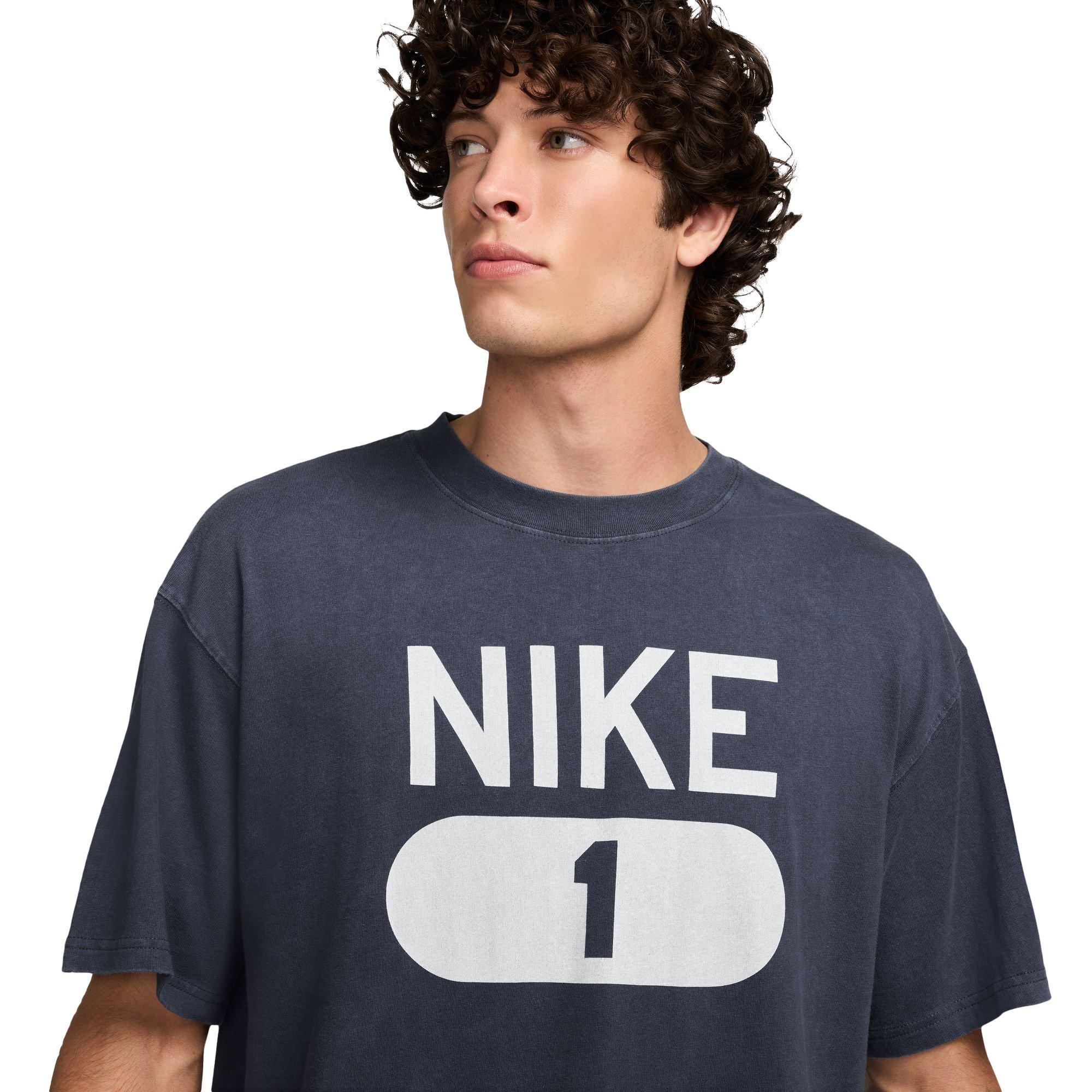 Nike Men's Fitness Tee - BLUE Thumbnail View 3
