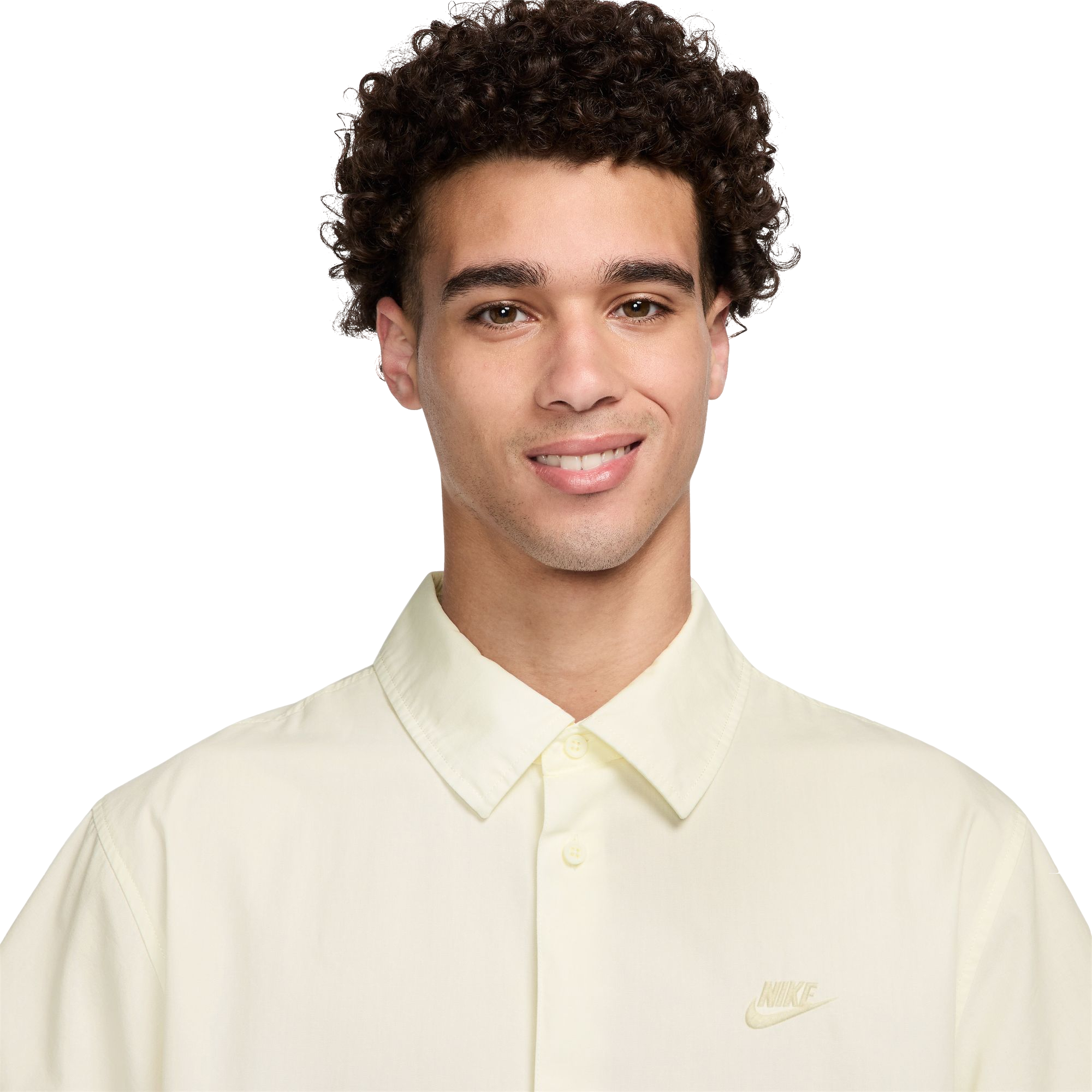 Nike Men's Club Short-Sleeve Button-Up Shirt - SAIL Thumbnail View 3