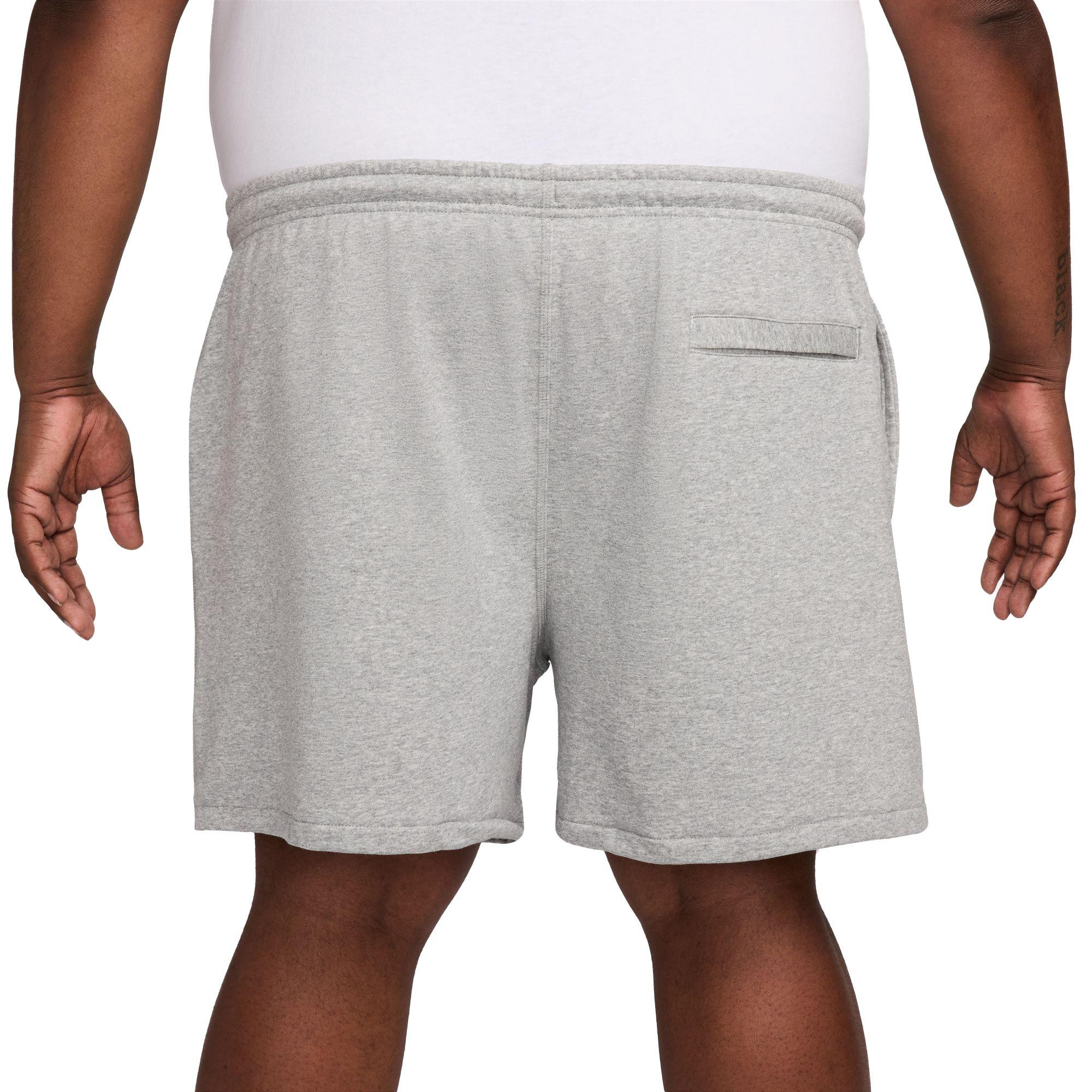 Nike Men's Club French Terry Flow Shorts - Grey - GREY Thumbnail View 2