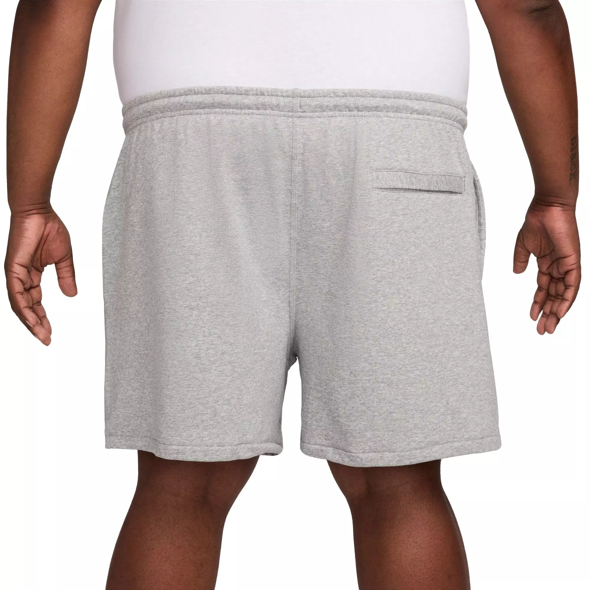 Nike Men's Club French Terry Flow Shorts - Grey - GREY