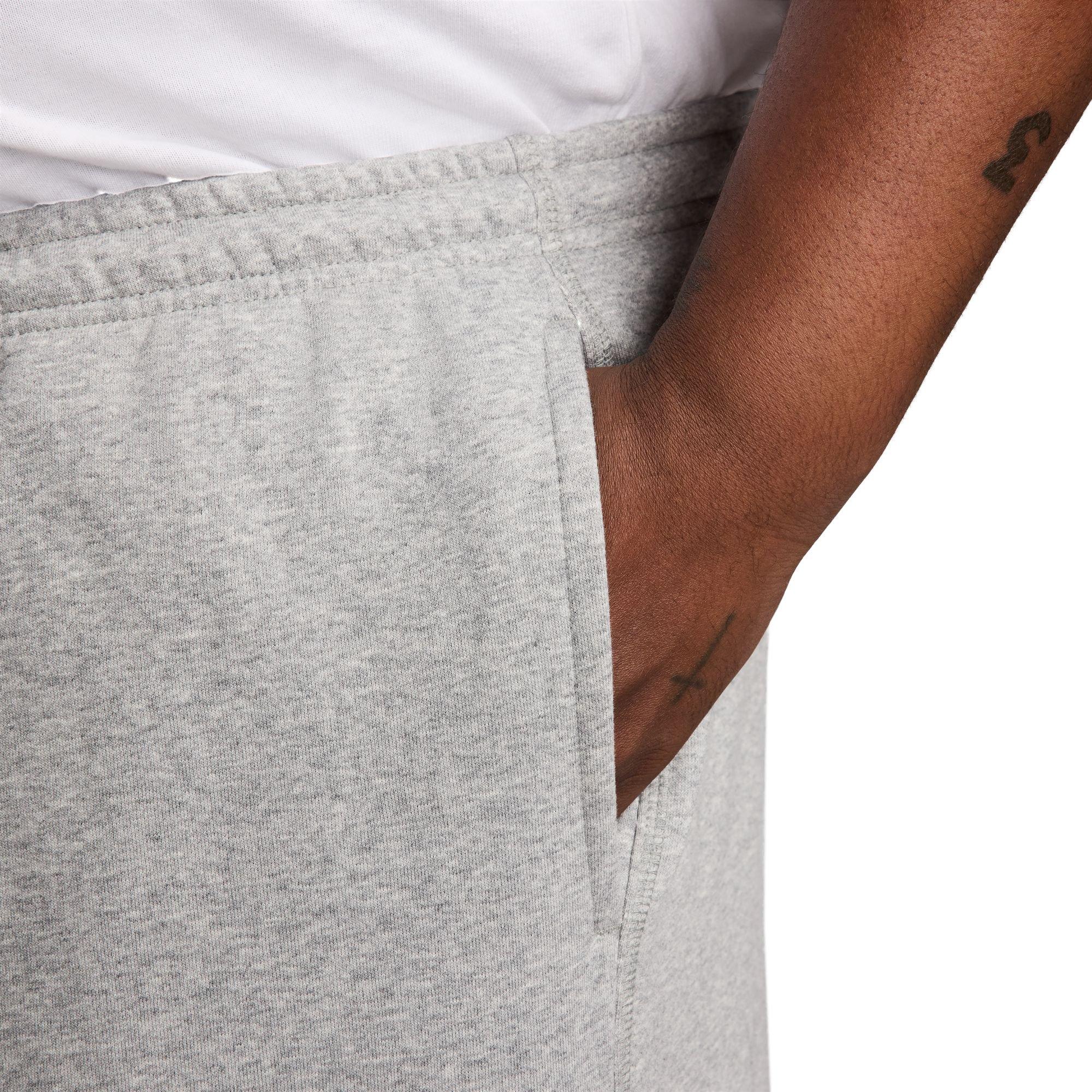 Nike Men's Club French Terry Flow Shorts - GREY Thumbnail View 4