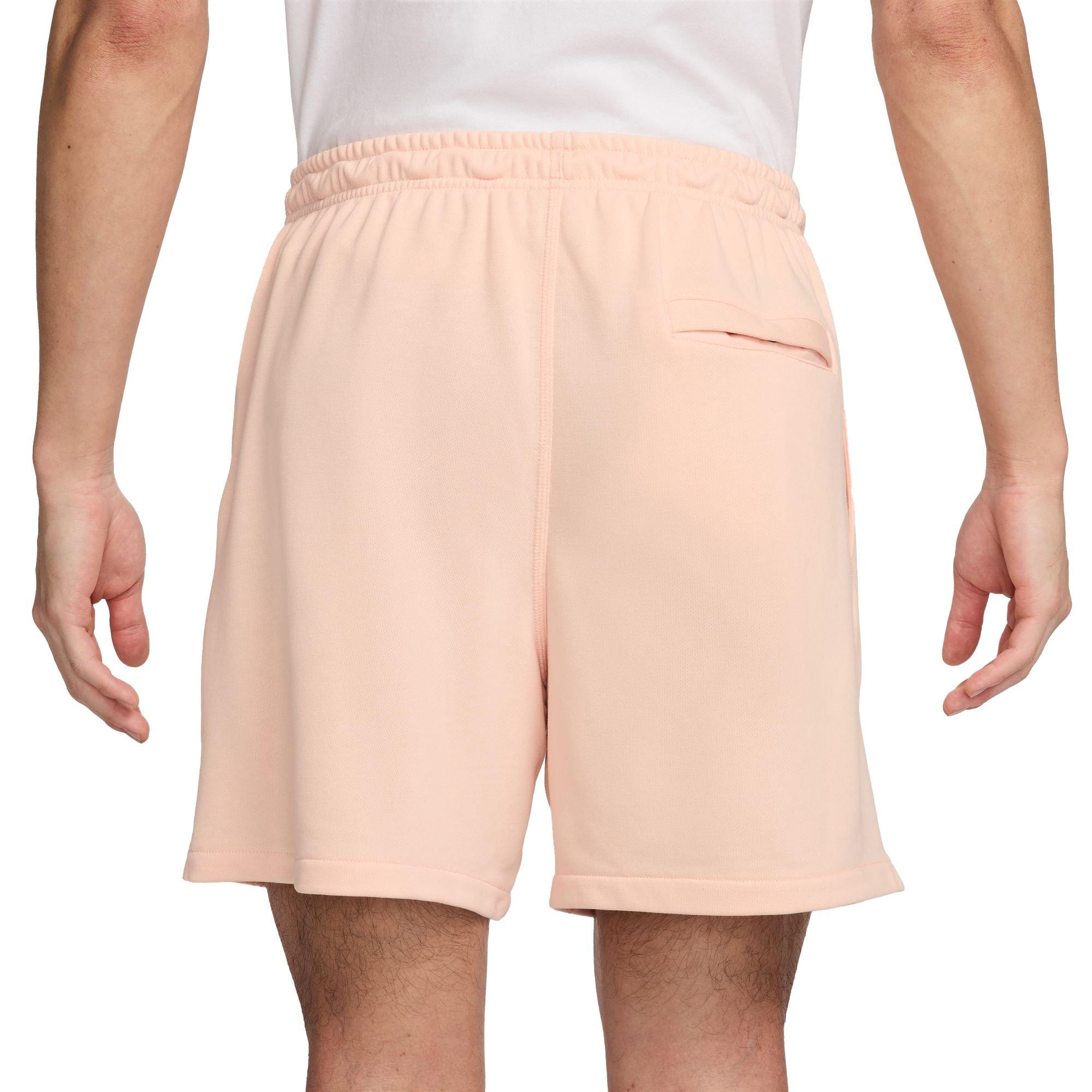 Nike Men's Club French Terry Flow Shorts - Pink - PINK Thumbnail View 2