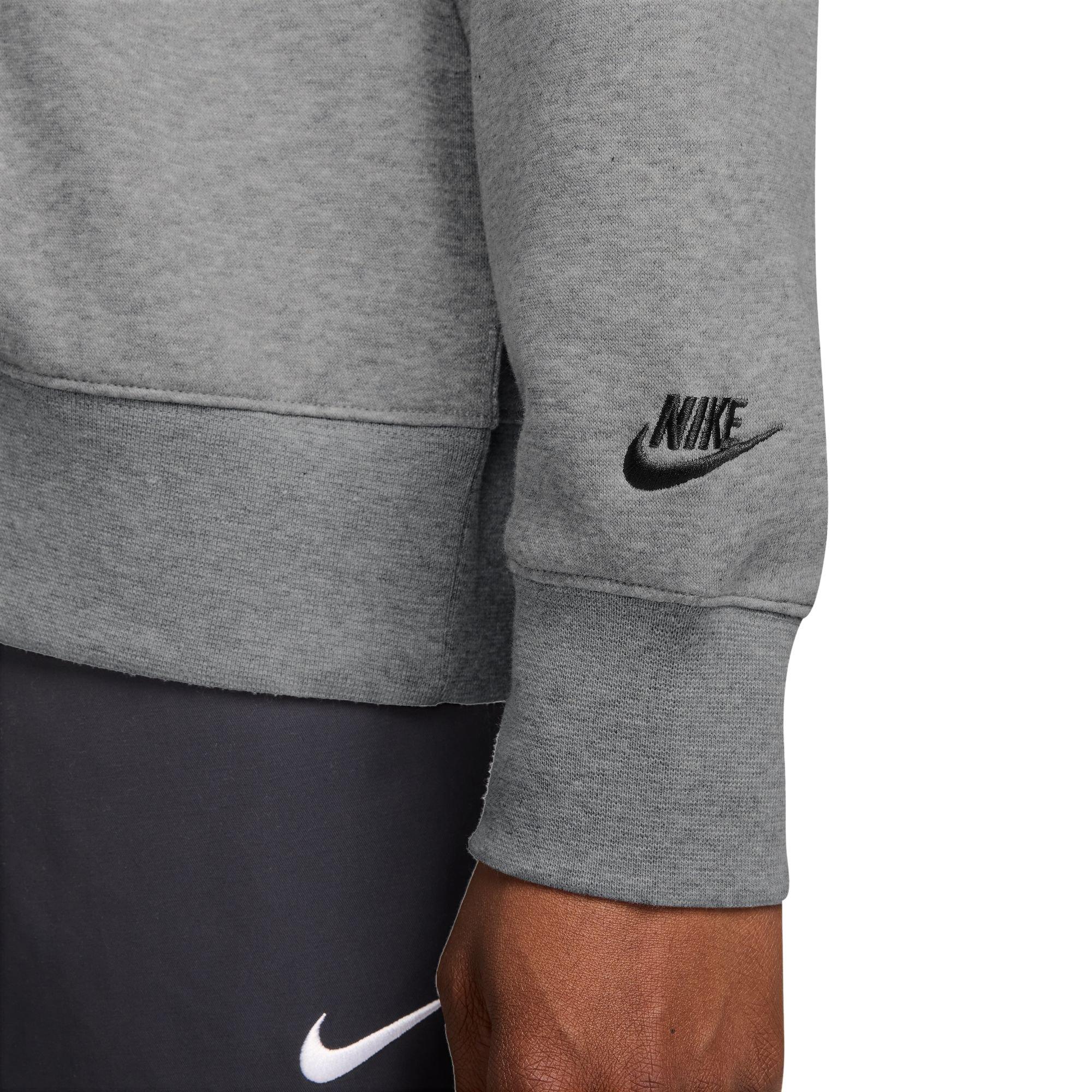 Nike Men's Sportswear Club Fleece Crew - Grey - GREY Thumbnail View 3