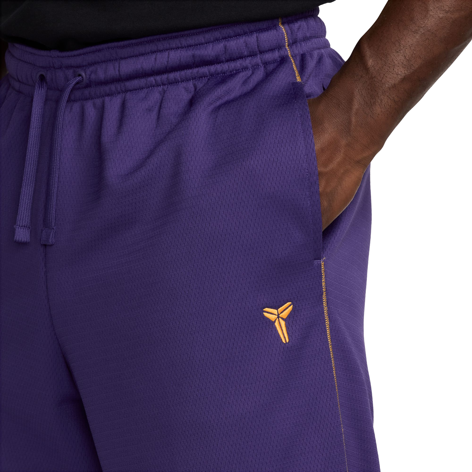 Nike Men's Kobe Therma-FIT Basketball Pants - PURPLE Thumbnail View 3