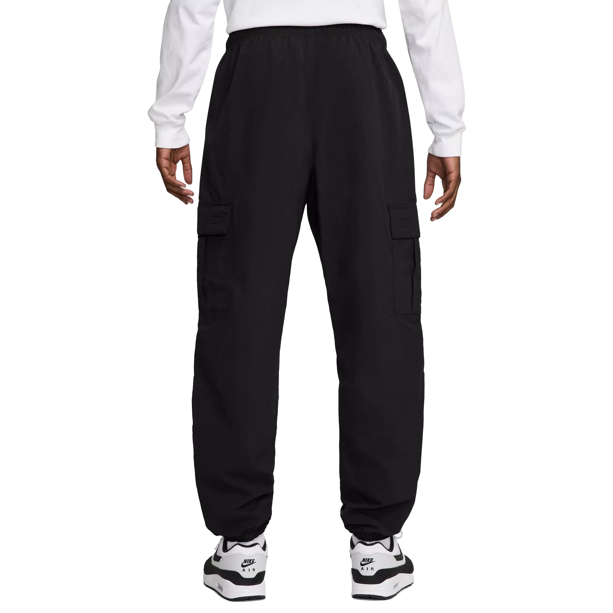 Nike Men's Club Woven Cargo Pants - Black - BLACK