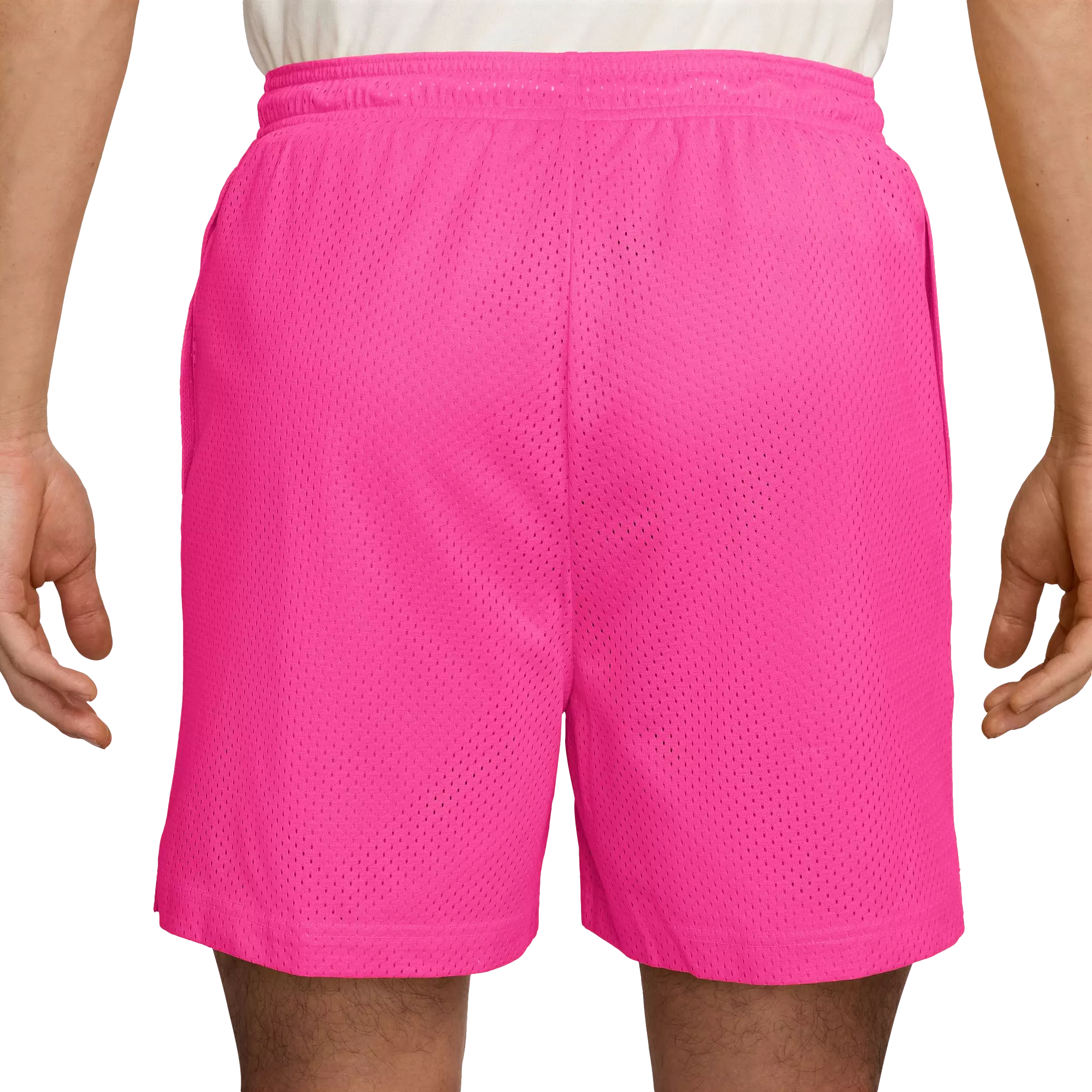 Nike Men's Dri-FIT 5" Mesh Basketball Shorts - Pink - PINK