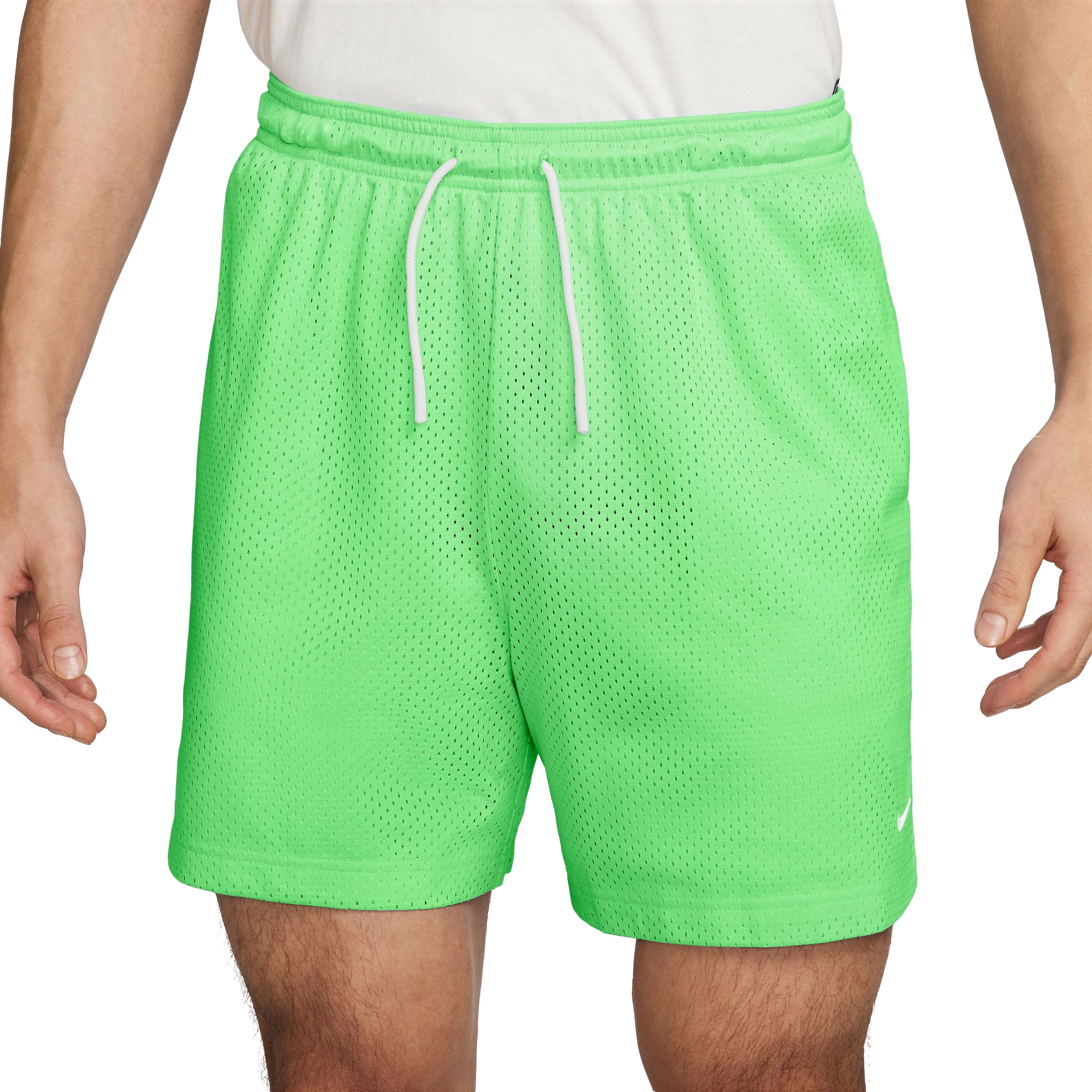 Nike Men's Dri-FIT 5" Mesh Basketball Shorts-Green - GREEN Thumbnail View 1