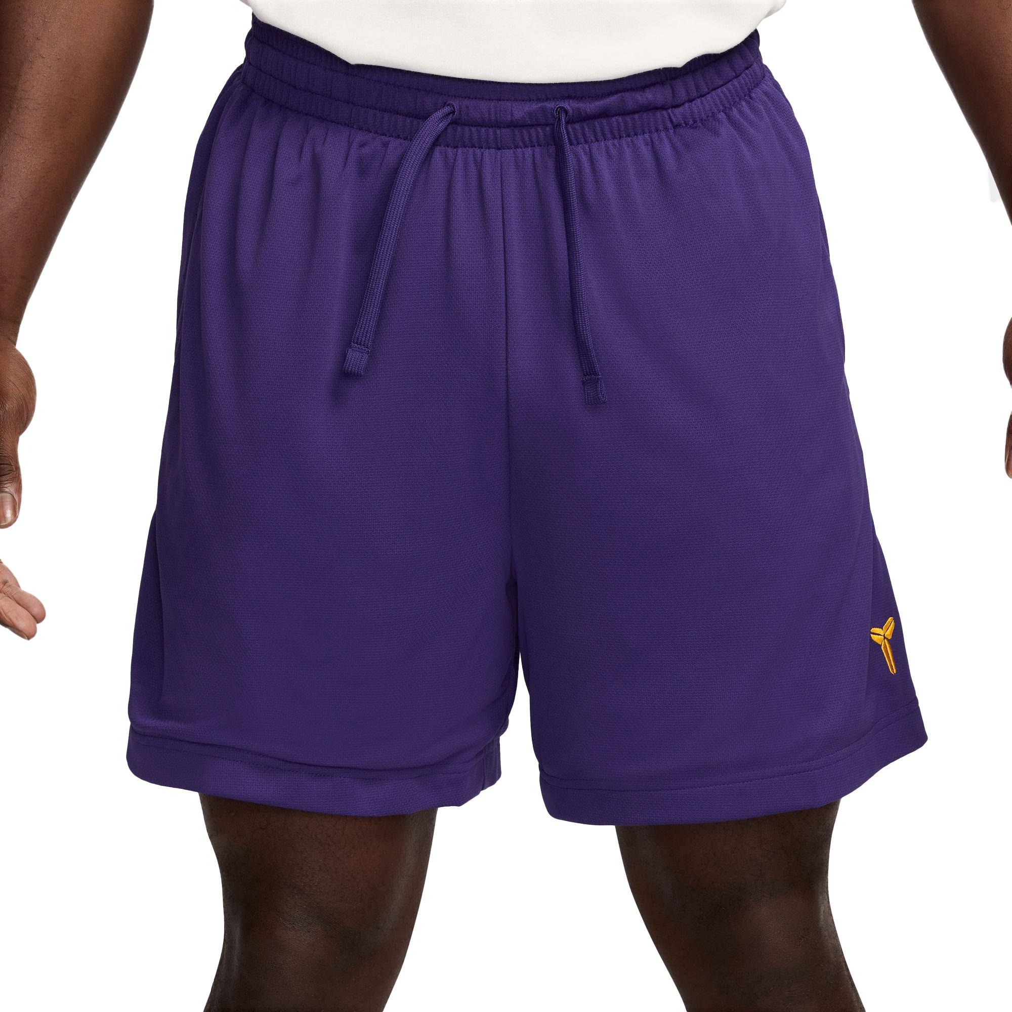 Nike Men's Kobe Dri-FIT 6" Basketball Shorts - PURPLE Thumbnail View 1